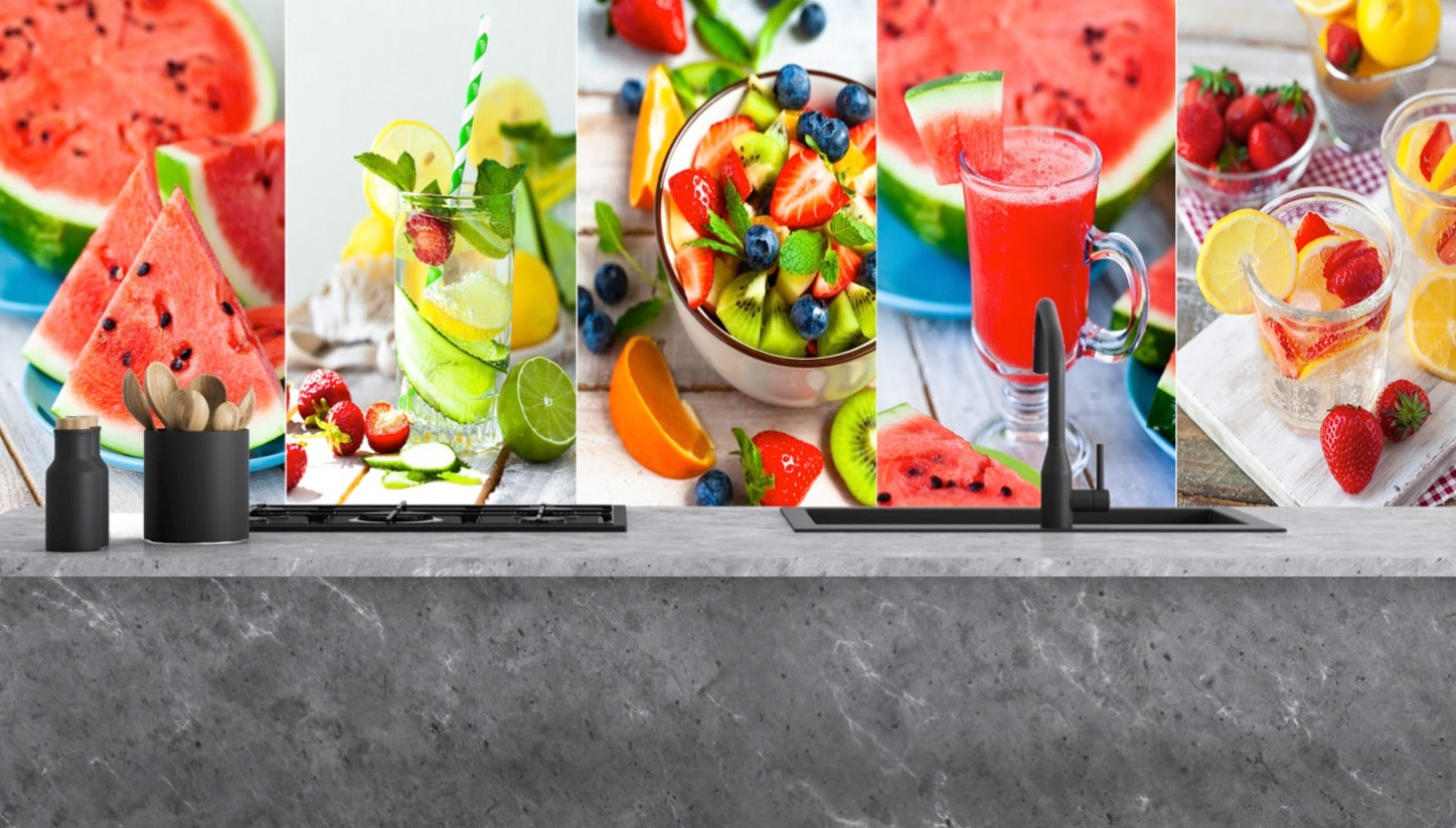 Festett konyhai üvegburkolat #1071