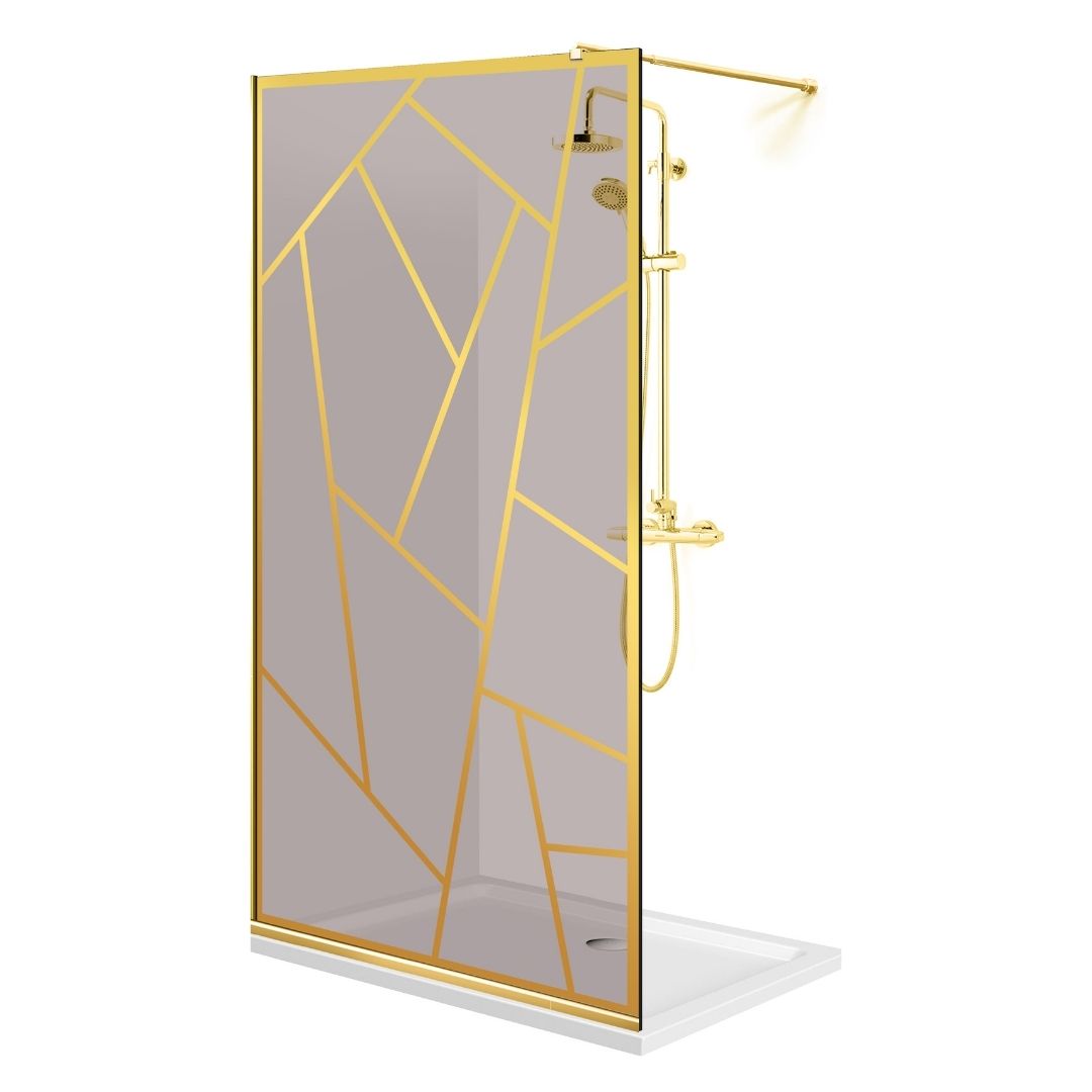 Zuhanyfal Walk-in, zuhanyfal Arany, #Bronz #Bronz