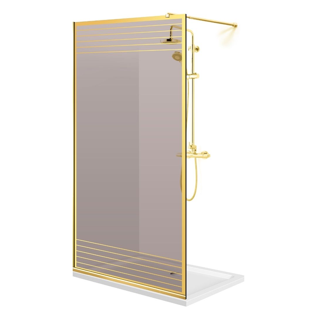 Zuhanyfal Walk-in, zuhanyfal Arany, #Bronz #Bronz