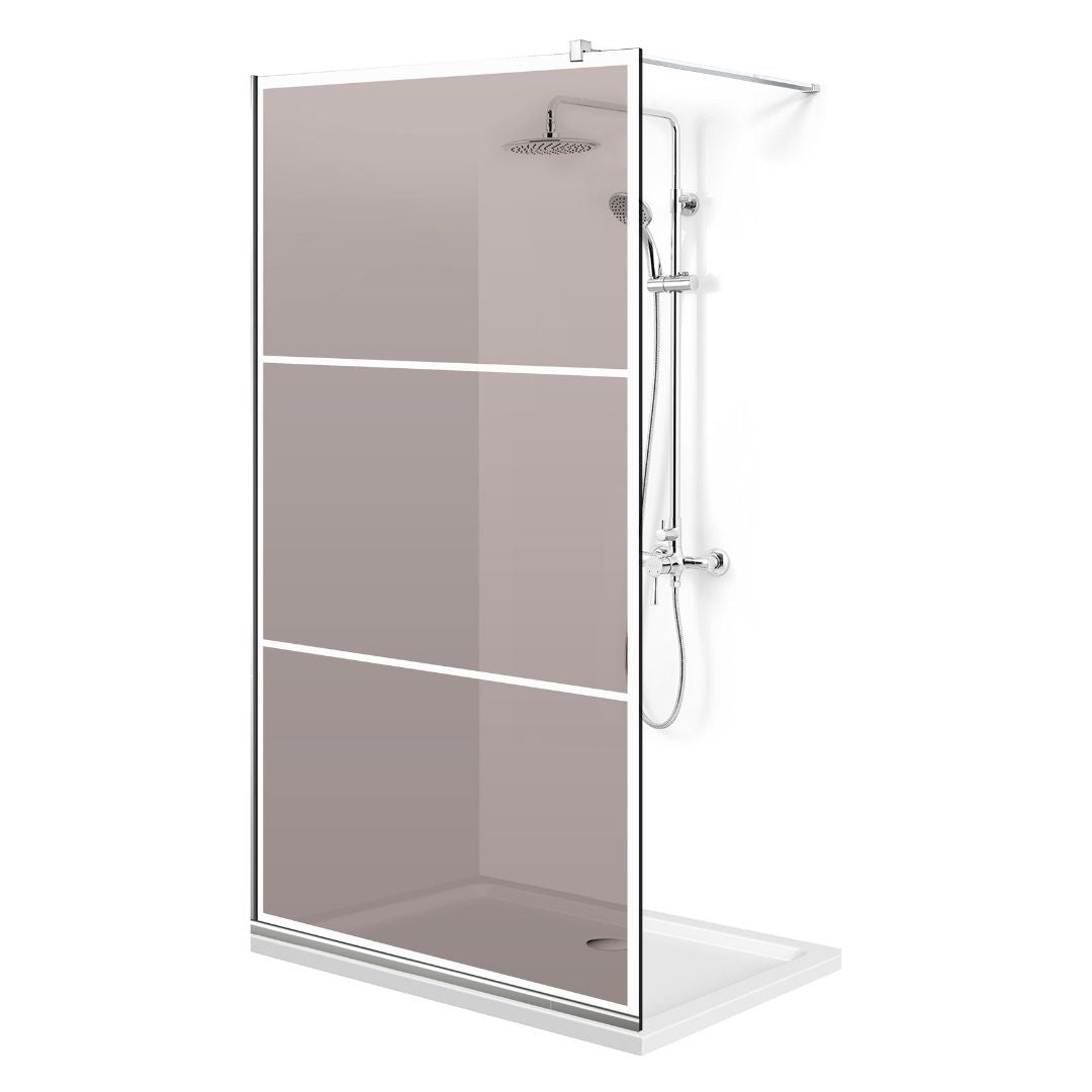 Zuhanyfal Walk-in, Zuhanyfal Rozsdamentes acél, #Bronz #Bronz