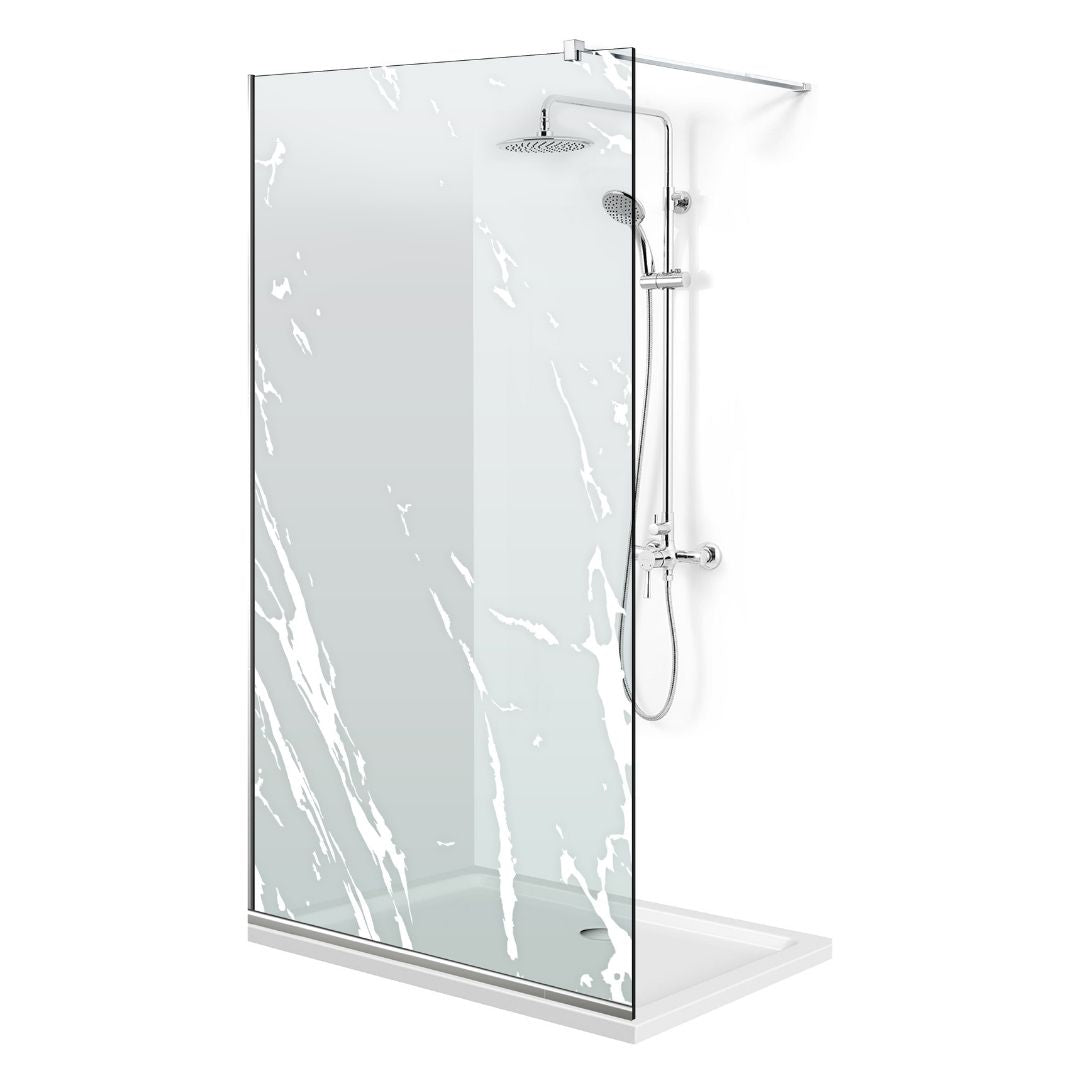 Paravan dus Walk-in, Perete dus Inox, #Clara #Víztiszta