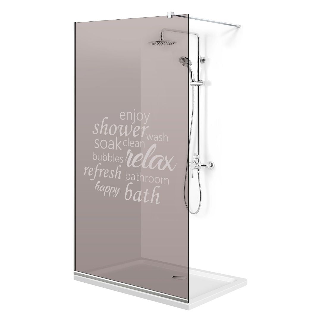 Zuhanyfal Walk-in, Zuhanyfal Rozsdamentes acél, #Bronz #Bronz