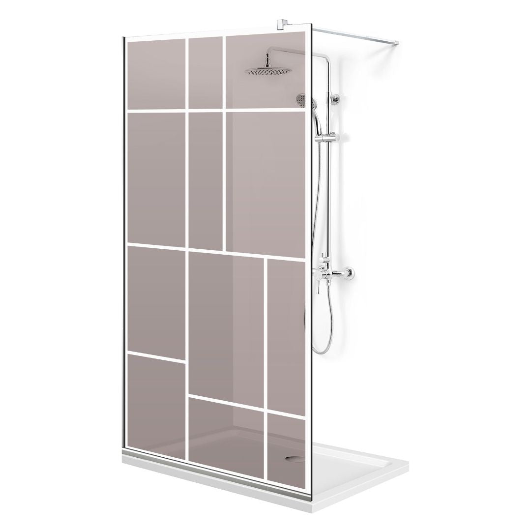 Zuhanyfal Walk-in, Zuhanyfal Rozsdamentes acél, #Bronz #Bronz