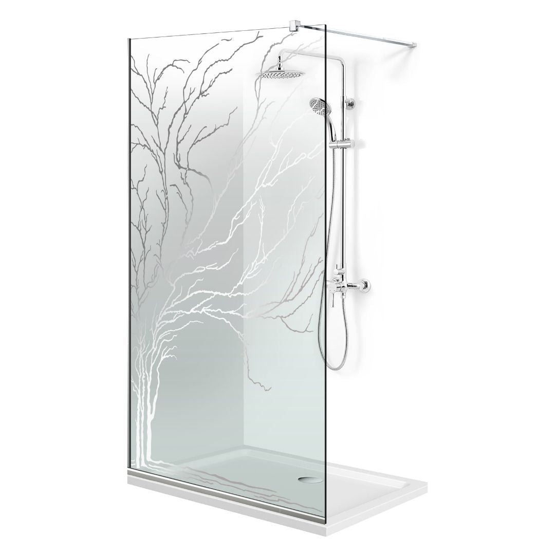 Paravan dus Walk-in, Perete dus Inox, #Clara #Víztiszta