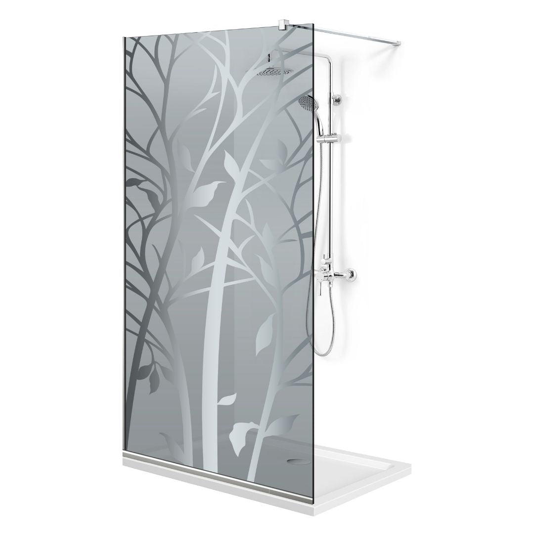 Paravan dus Walk-in, Perete dus Inox, #Gri #Szürke