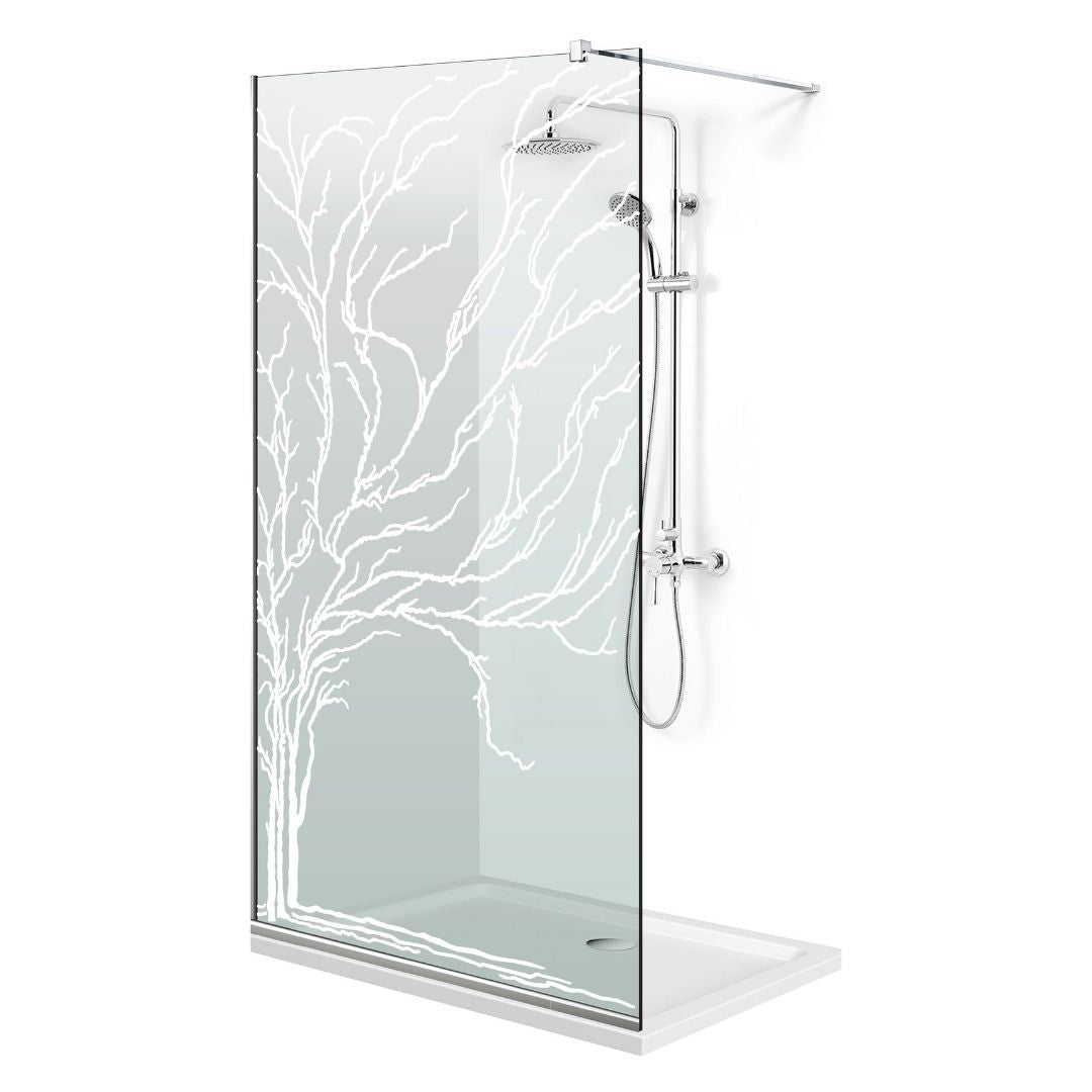 Zuhanyfal Walk-in, Zuhanyfal Rozsdamentes acél, #Átlátszó #Víztiszta