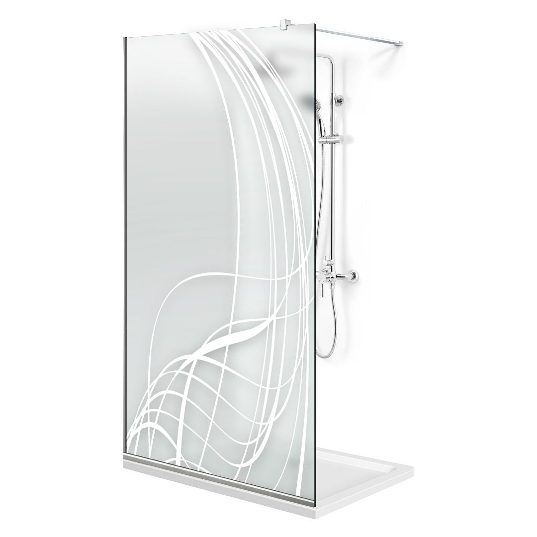 Zuhanyfal Walk-in, Zuhanyfal Rozsdamentes acél, #Matt #Matt