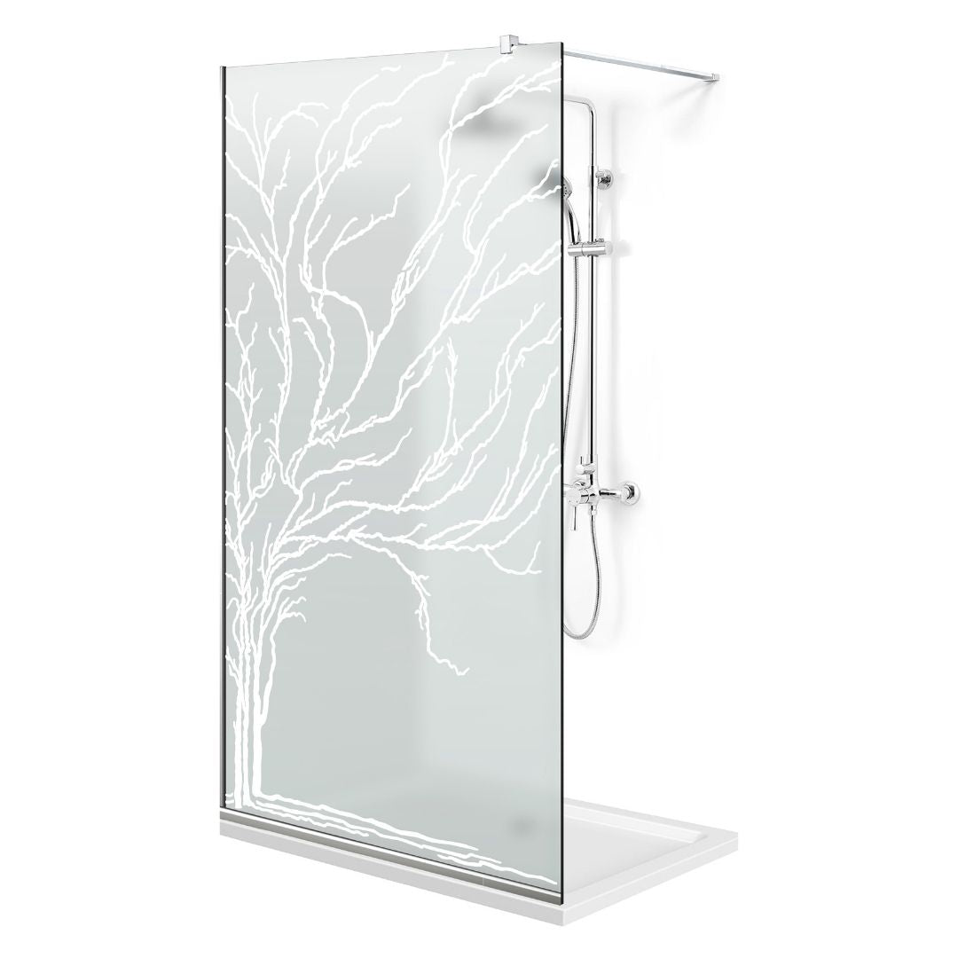 Paravan dus Walk-in, Perete dus Inox, #Mata #Matt