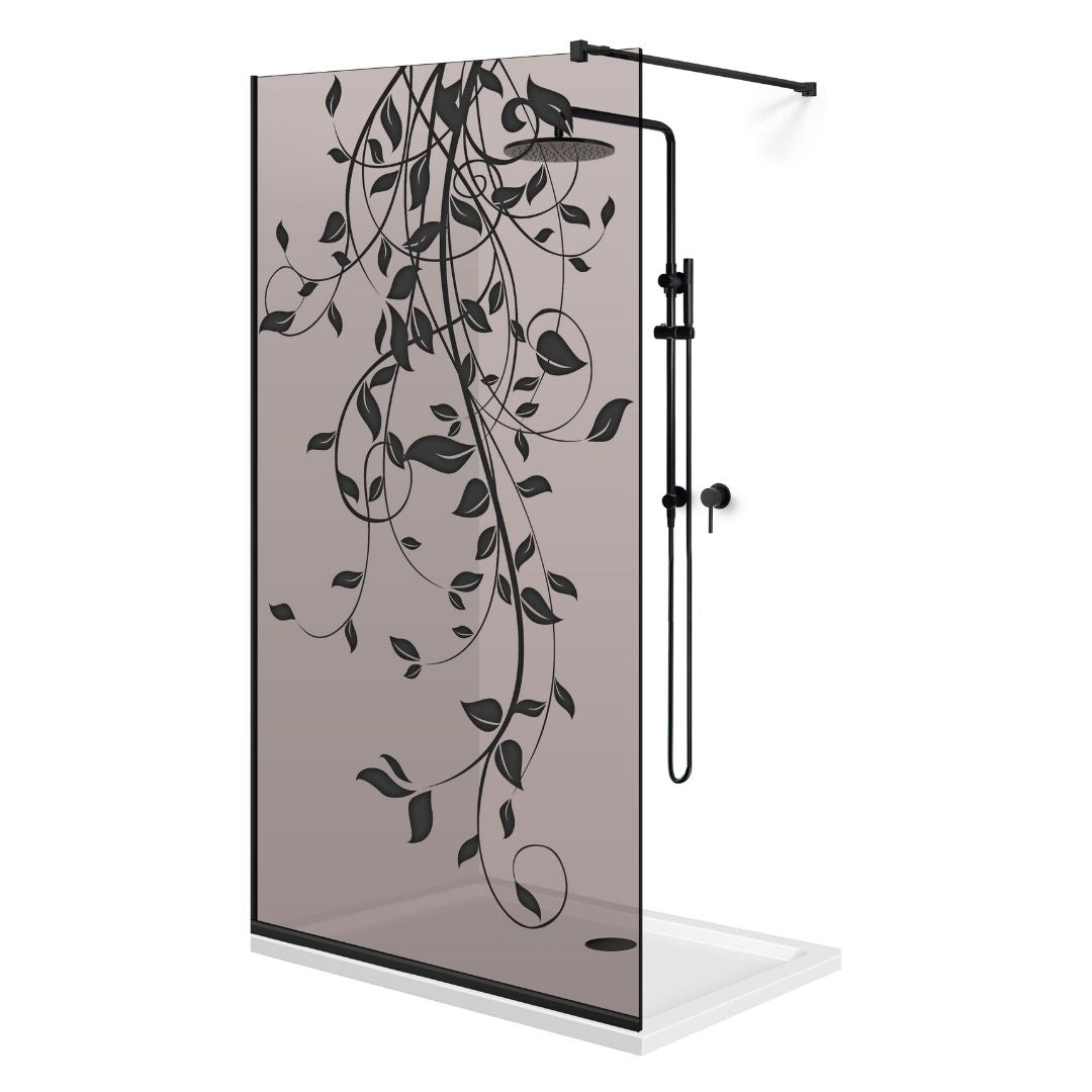 Paravan dus Walk-in, Perete dus Negru, #Bronz #Bronz
