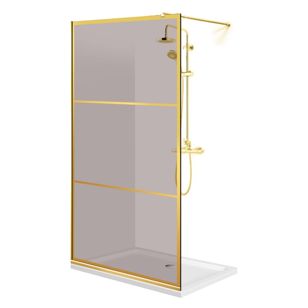 Zuhanyfal Walk-in, zuhanyfal Arany, #Bronz #Bronz