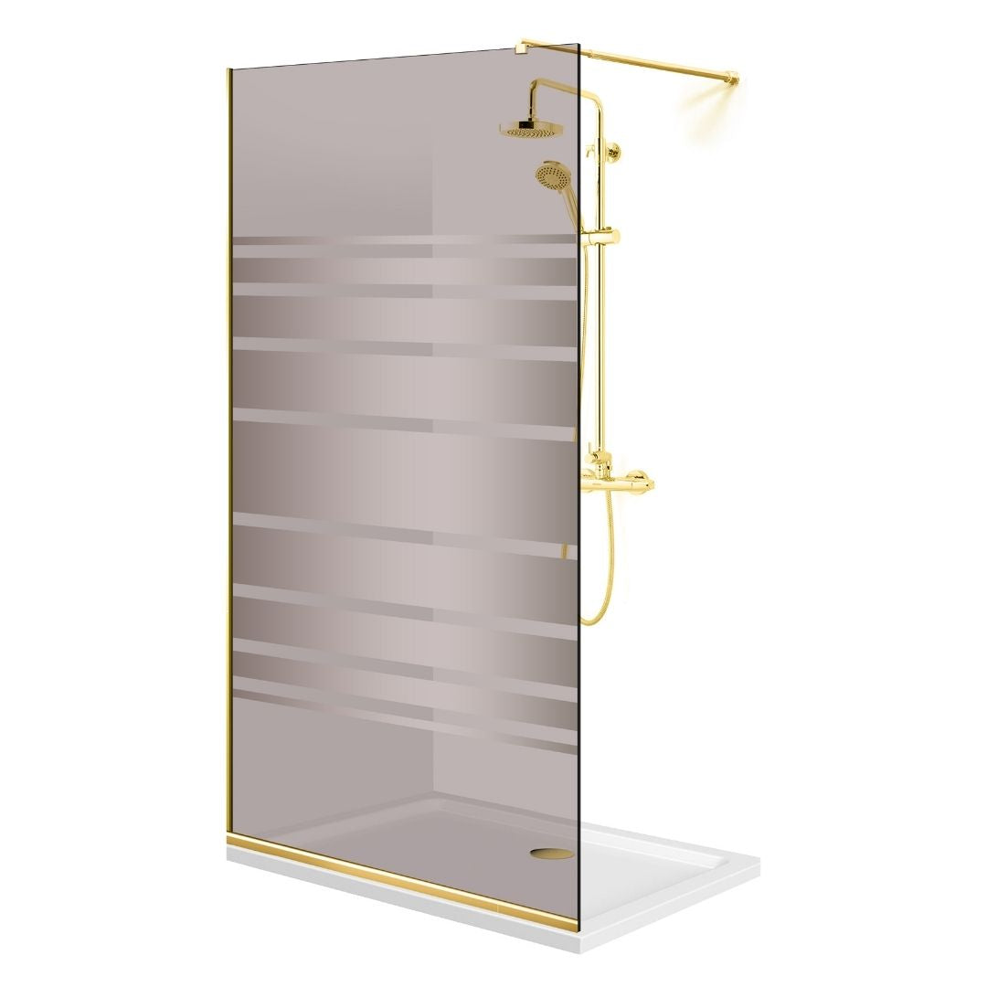 Zuhanyfal Walk-in, zuhanyfal Arany, #Bronz #Bronz