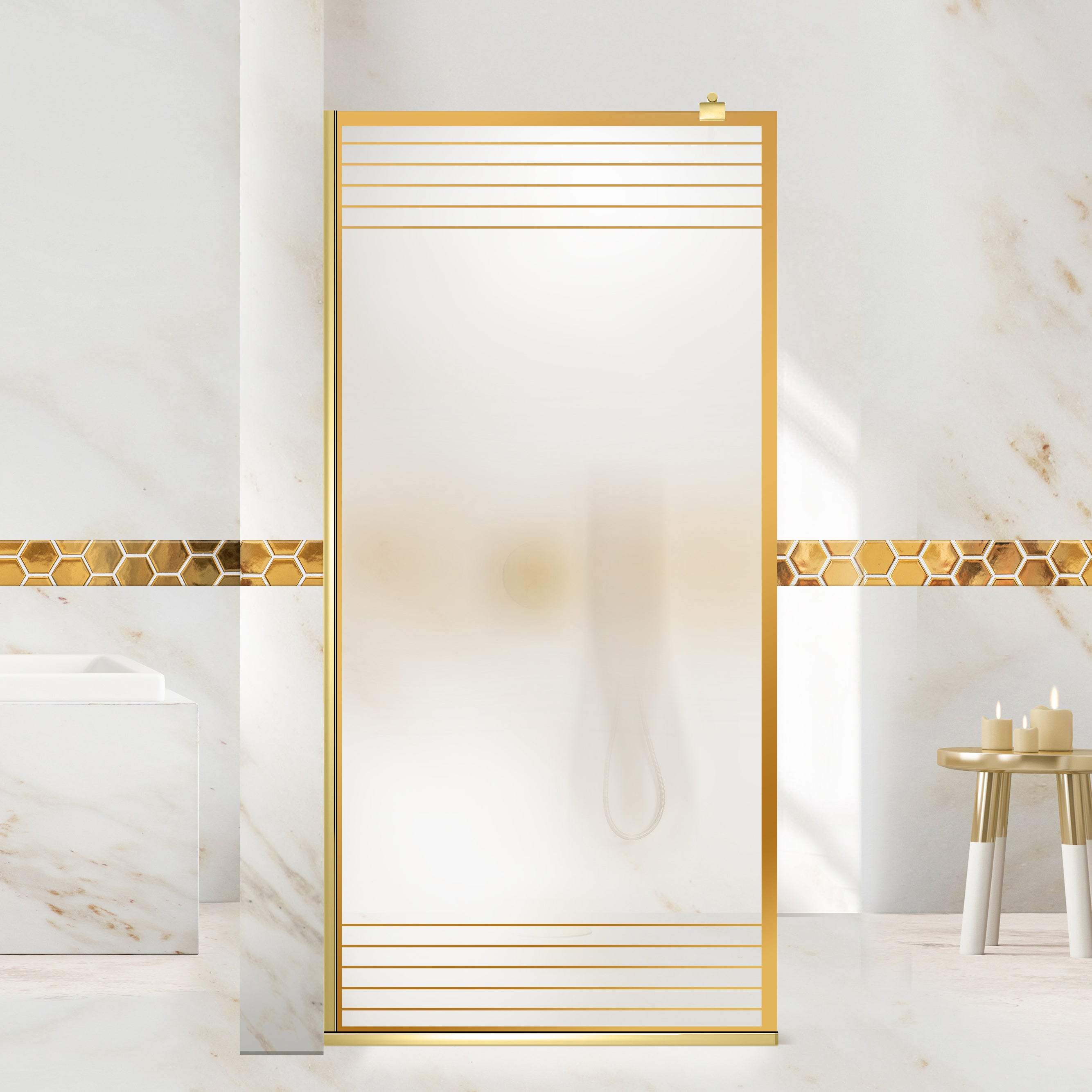 Zuhanyfal Walk-in, Zuhanyfal Arany, #Matt #Matt