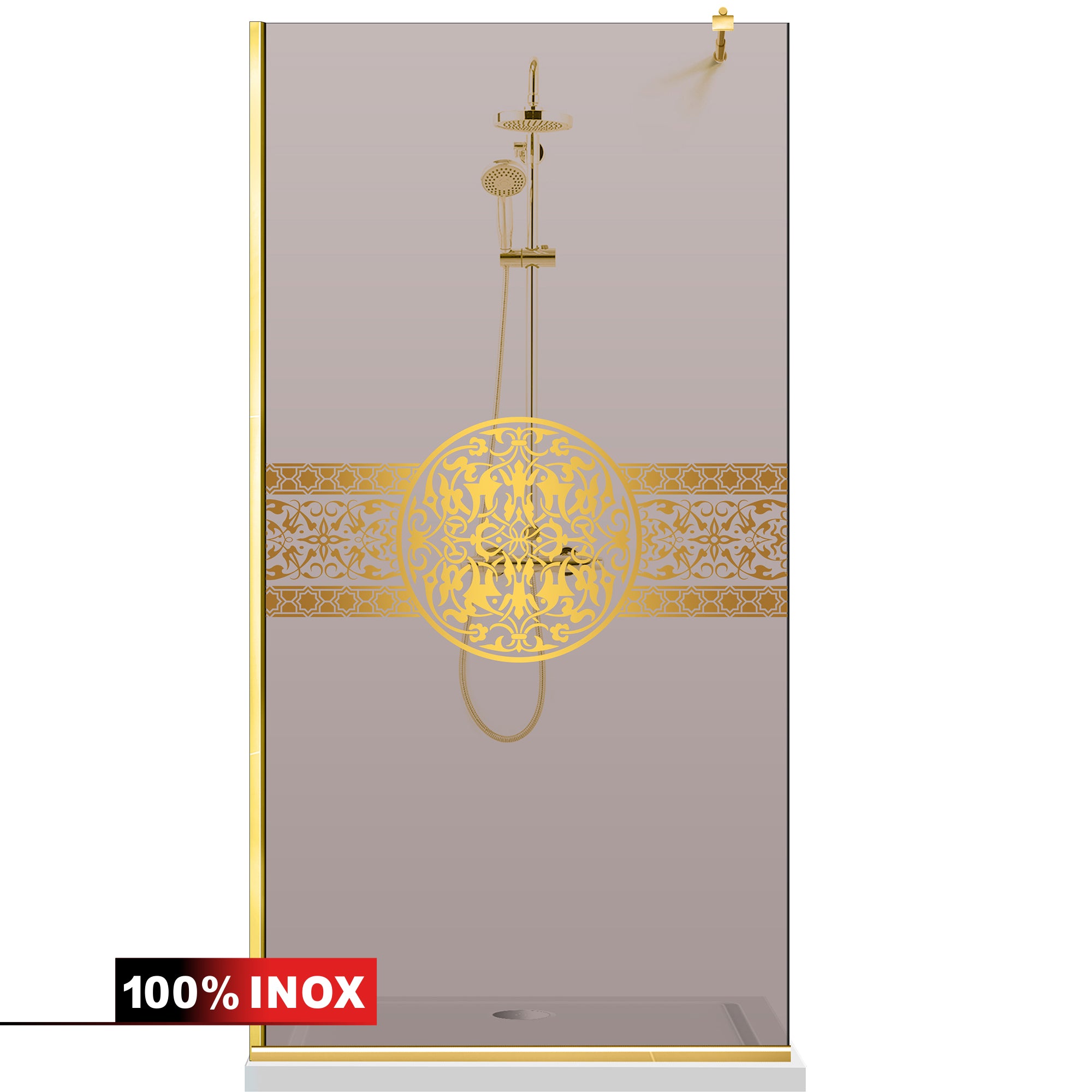 Zuhanyfal Walk-in, zuhanyfal Arany, #Bronz #Bronz