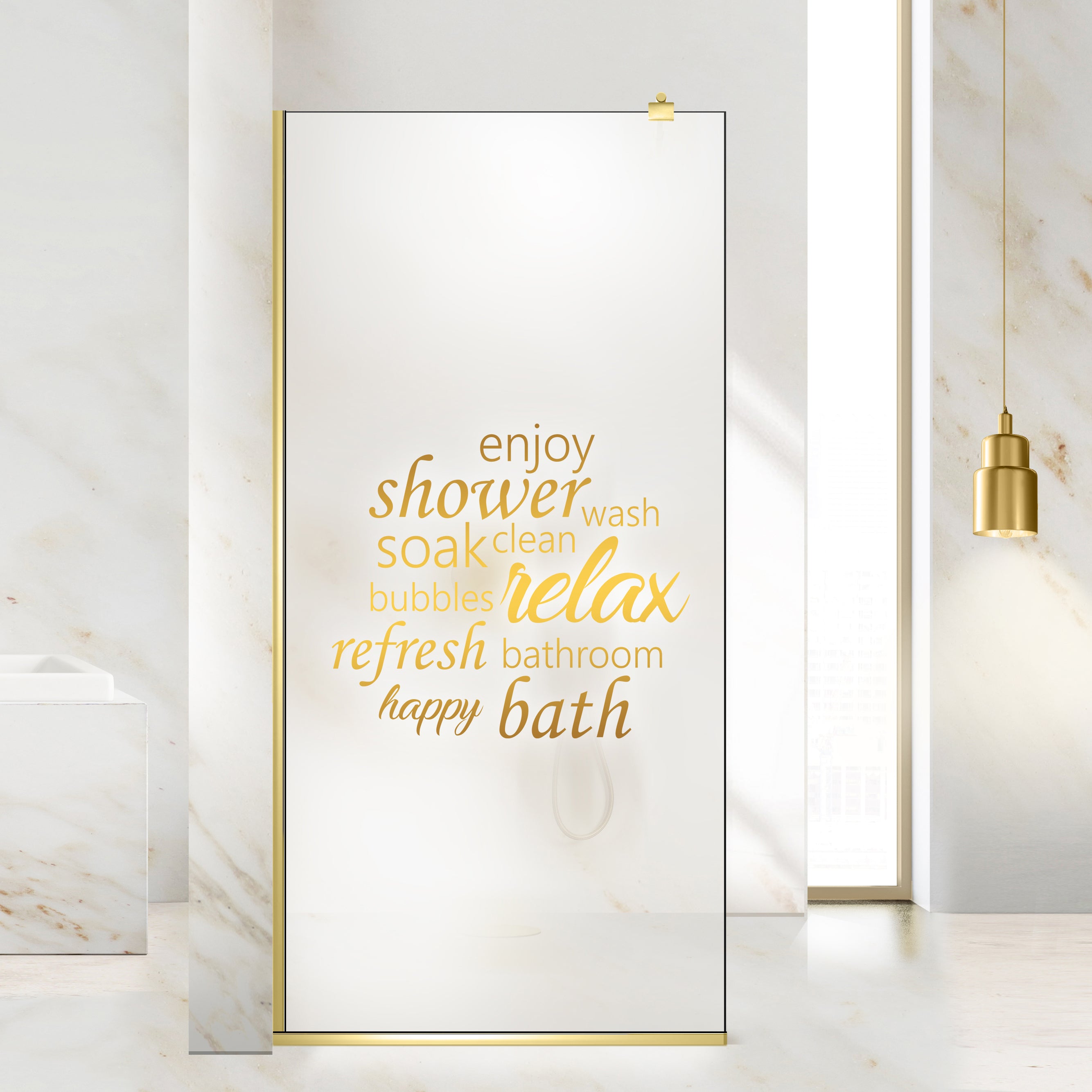 Zuhanyfal Walk-in, Zuhanyfal Arany, #Matt #Matt