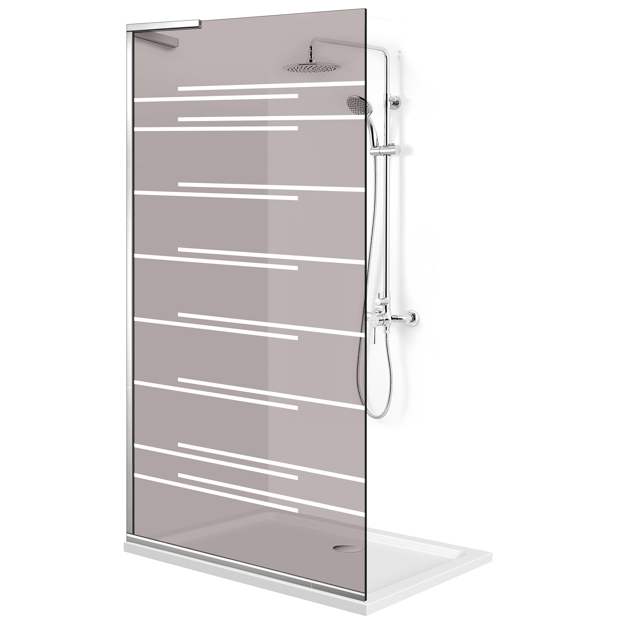 Zuhanyfal Walk-in, Zuhanyfal Rozsdamentes acél, #Bronz #Bronz