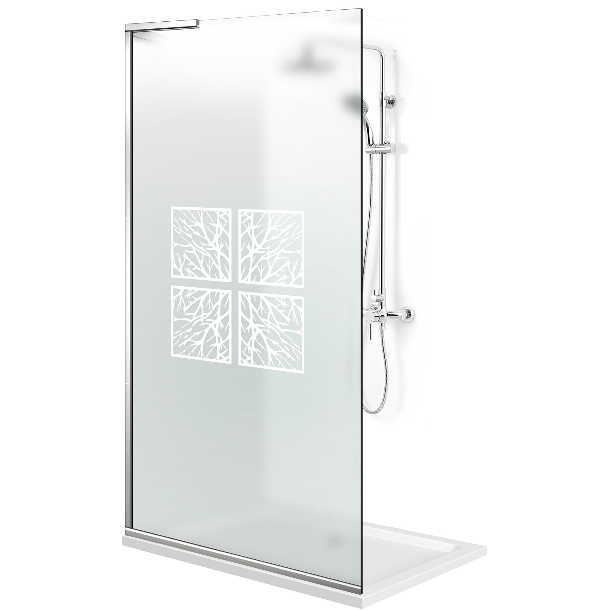 Zuhanyfal Walk-in, Zuhanyfal Rozsdamentes acél, #Matt #Matt