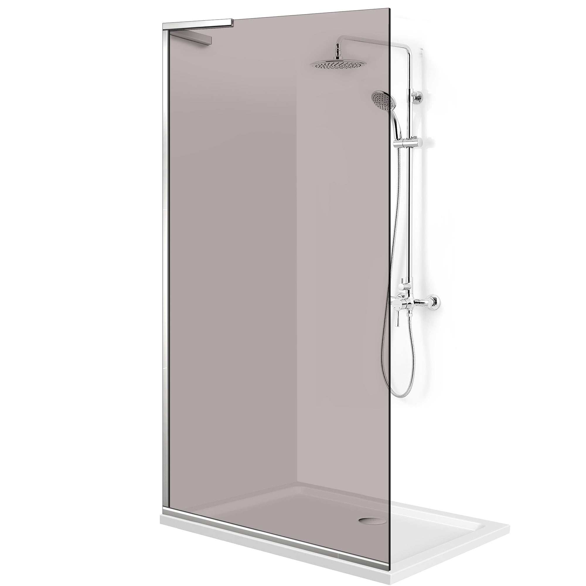 Zuhanyfal Walk-in, Zuhanyfal Rozsdamentes acél, #Bronz #Bronz