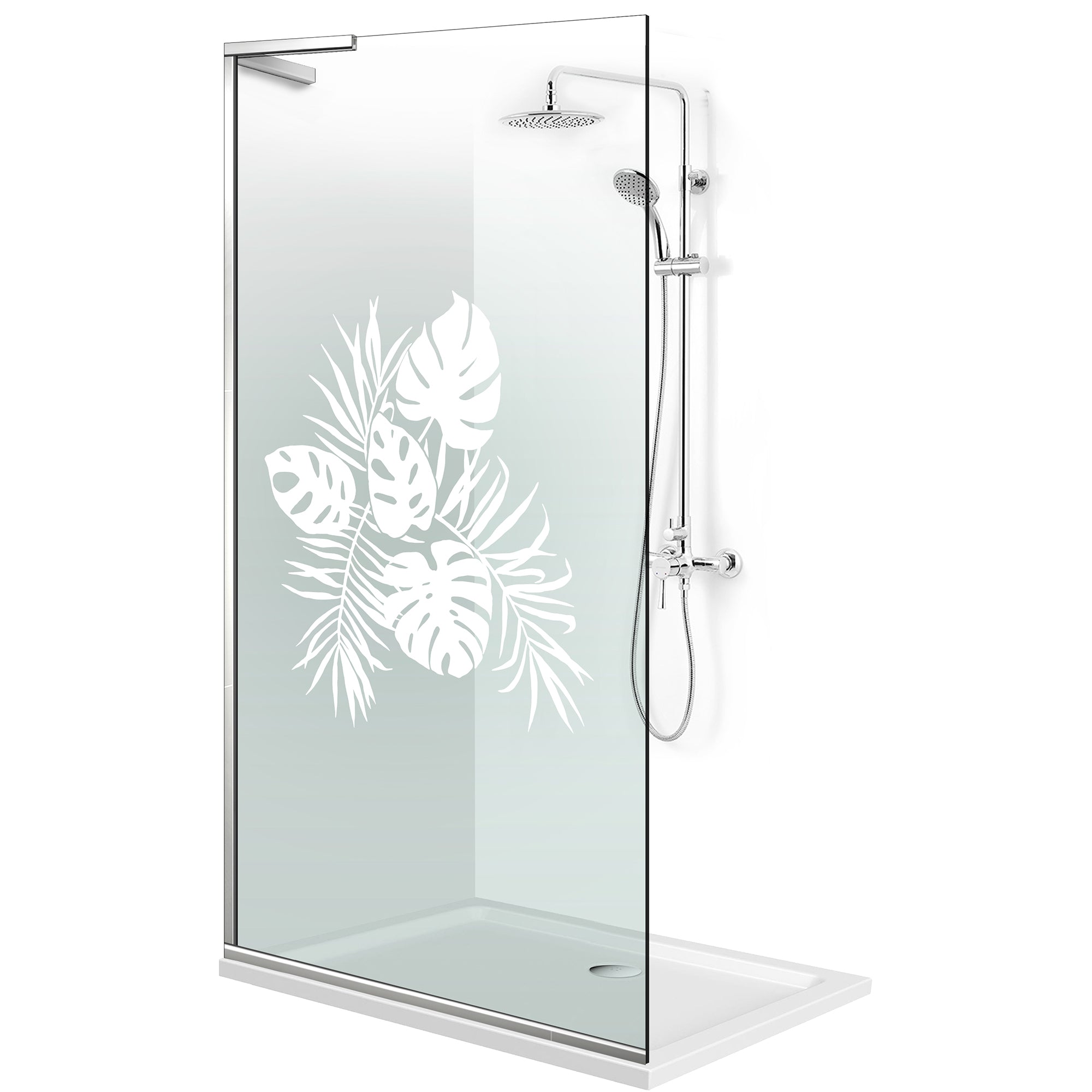 Zuhanyfal Walk-in, Zuhanyfal Rozsdamentes acél, #Átlátszó #Víztiszta