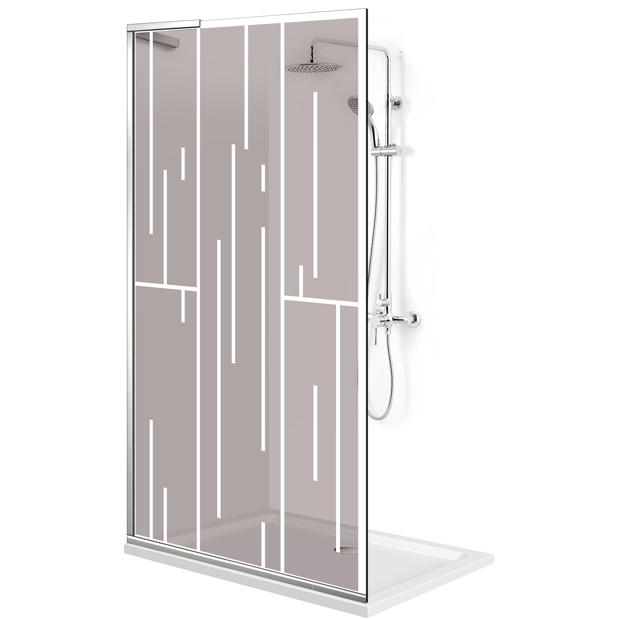 Zuhanyfal Walk-in, Zuhanyfal Rozsdamentes acél, #Bronz #Bronz