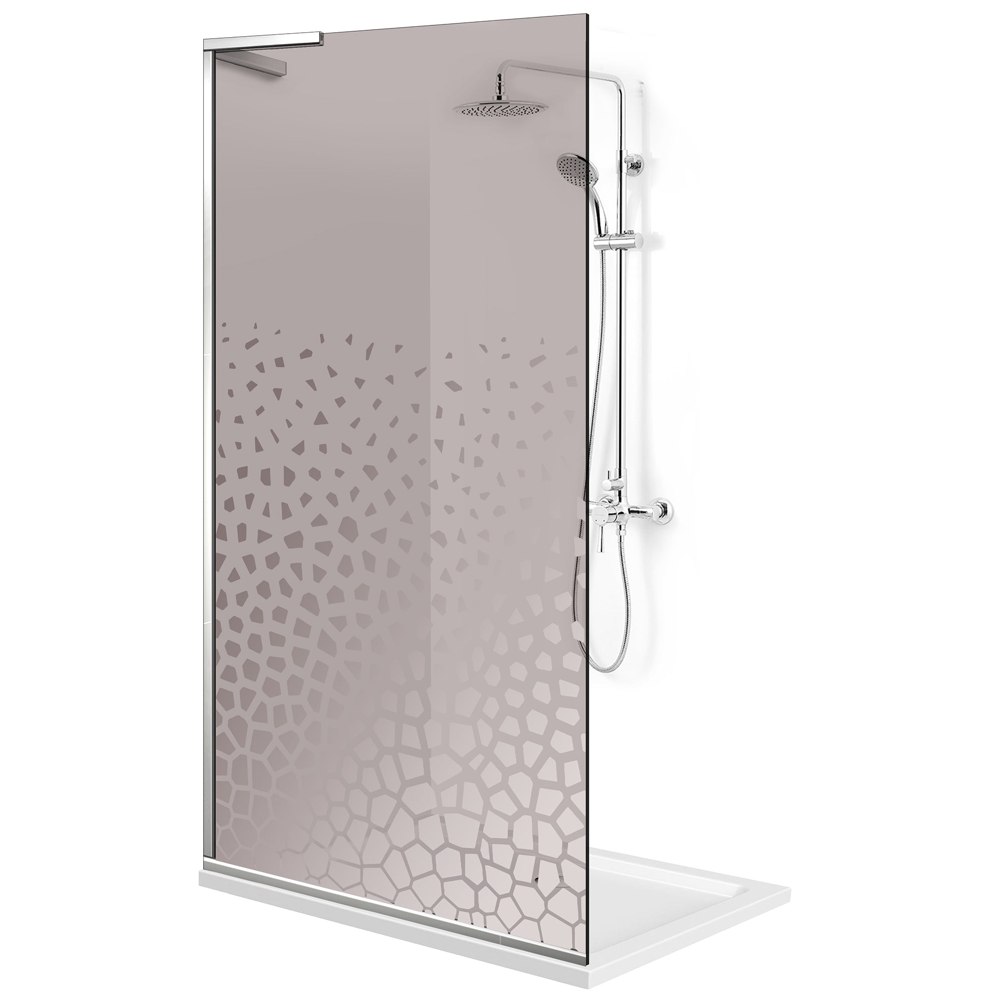 Zuhanyfal Walk-in, Zuhanyfal Rozsdamentes acél, #Bronz #Bronz