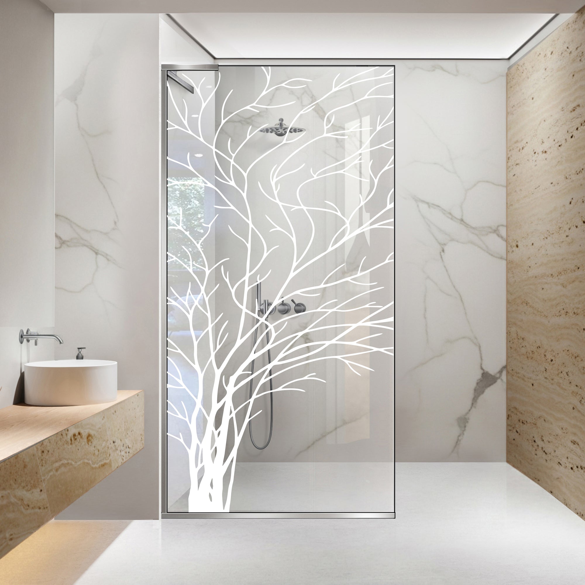 Zuhanyfal Walk-in, Zuhanyfal Rozsdamentes acél, #Átlátszó #Víztiszta