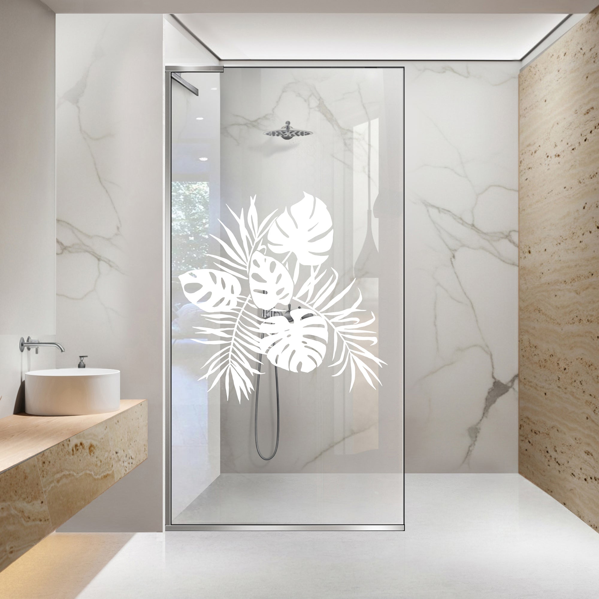 Zuhanyfal Walk-in, Zuhanyfal Rozsdamentes acél, #Átlátszó #Víztiszta