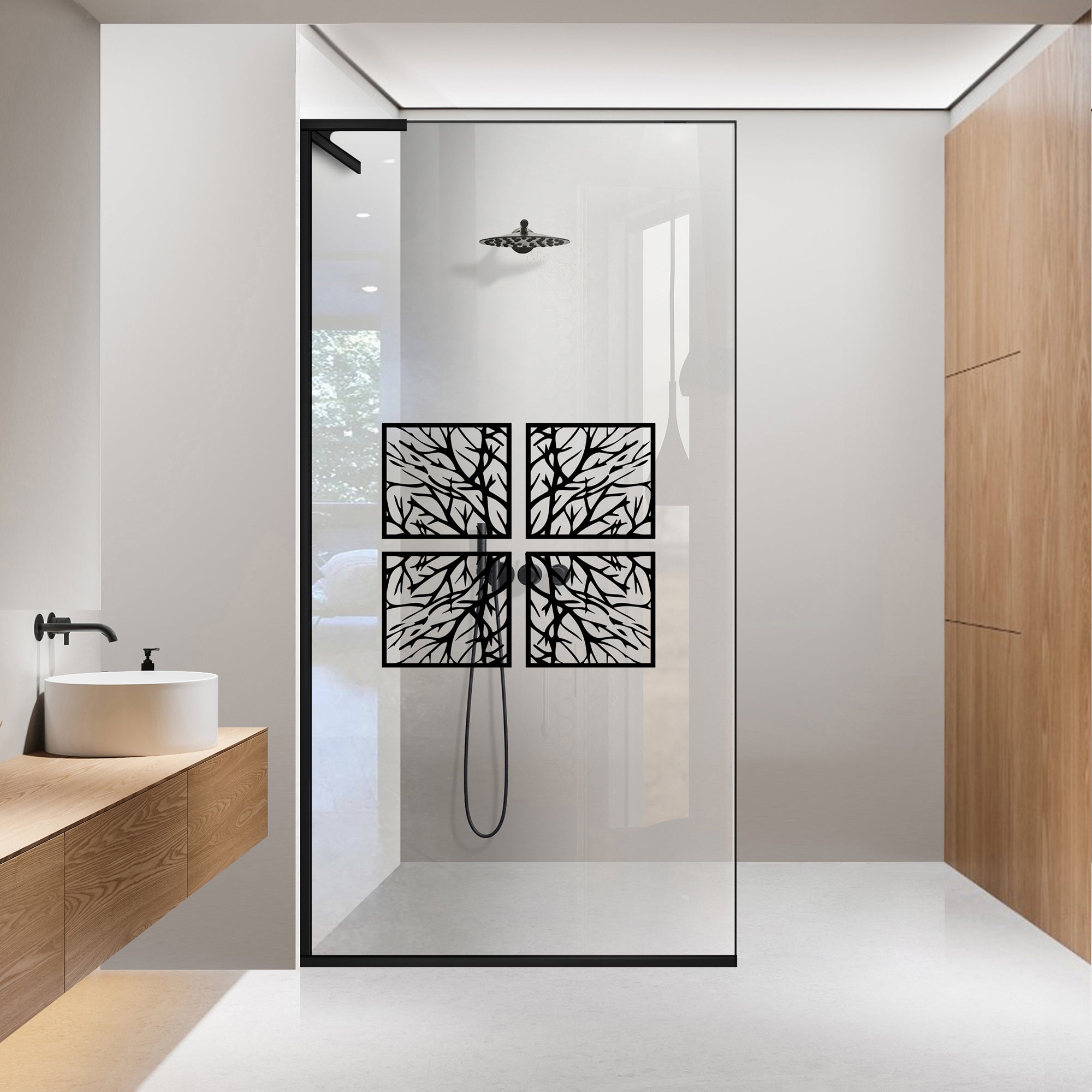 Zuhanyfal Walk-in, Zuhanyfal Rozsdamentes acél, #Átlátszó #Víztiszta