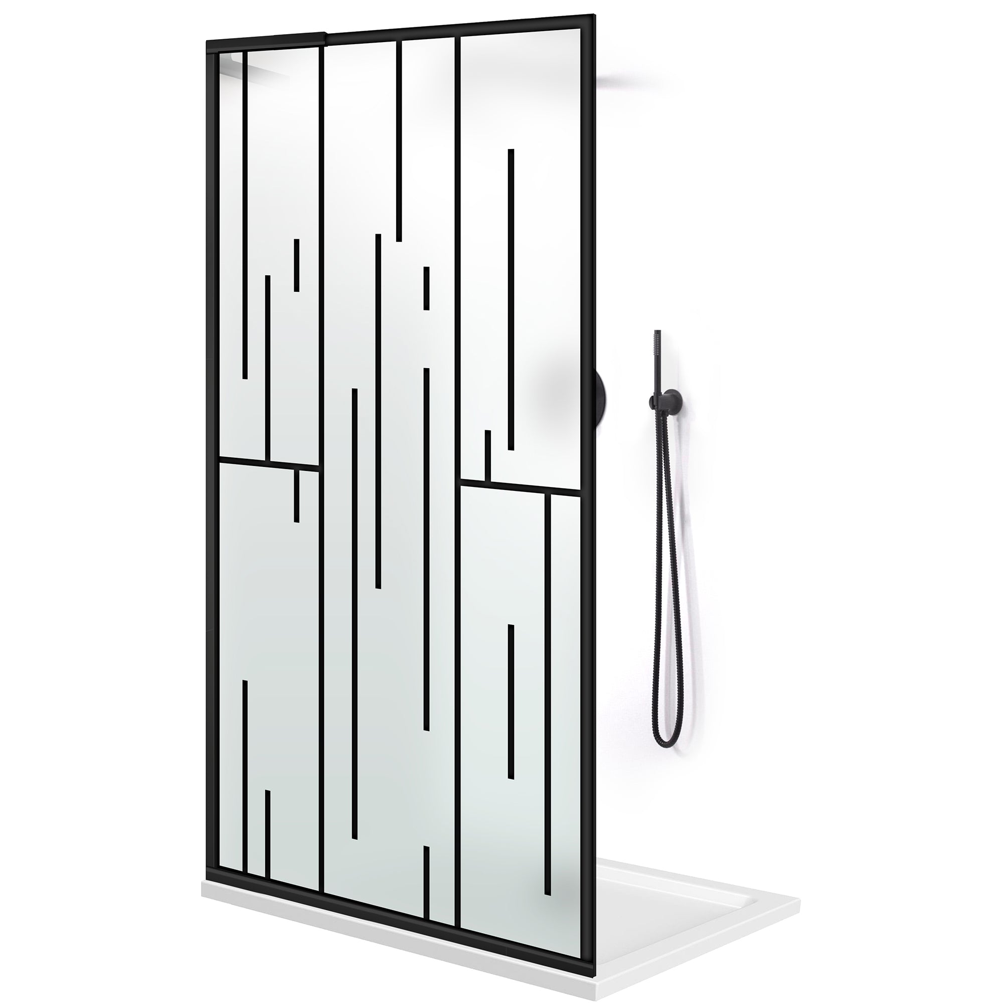 Zuhanyfal Walk-in, Zuhanyfal Rozsdamentes acél, #Matt #Matt