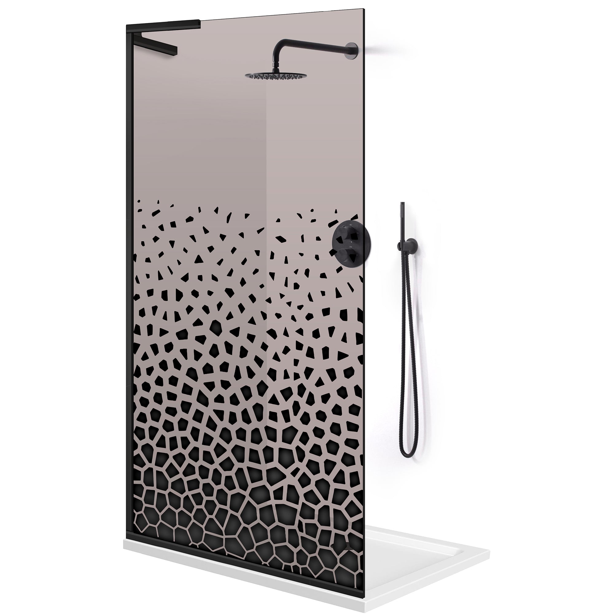 Zuhanyfal Walk-in, Zuhanyfal Rozsdamentes acél, #Bronz #Bronz