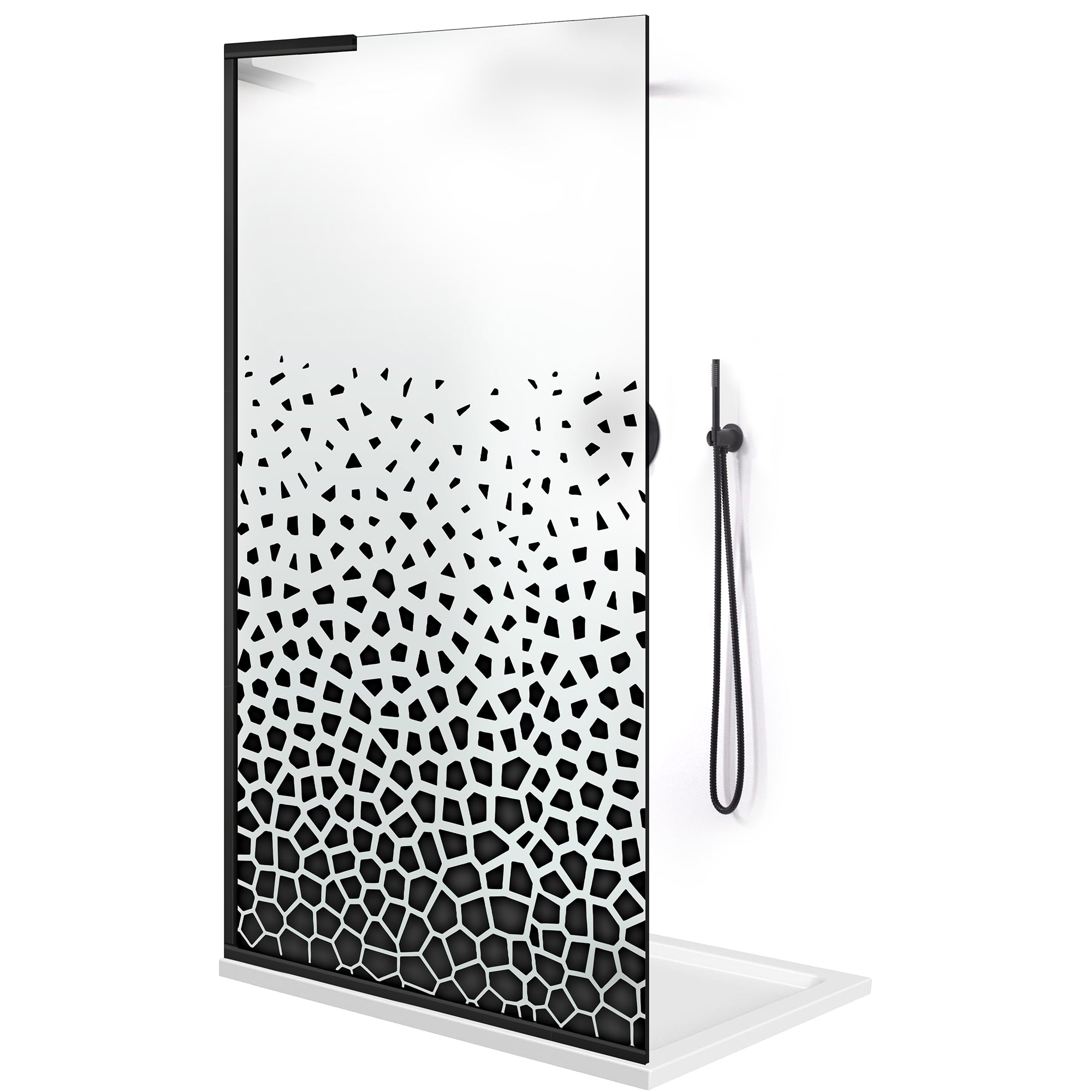 Zuhanyfal Walk-in, Zuhanyfal Rozsdamentes acél, #Matt #Matt