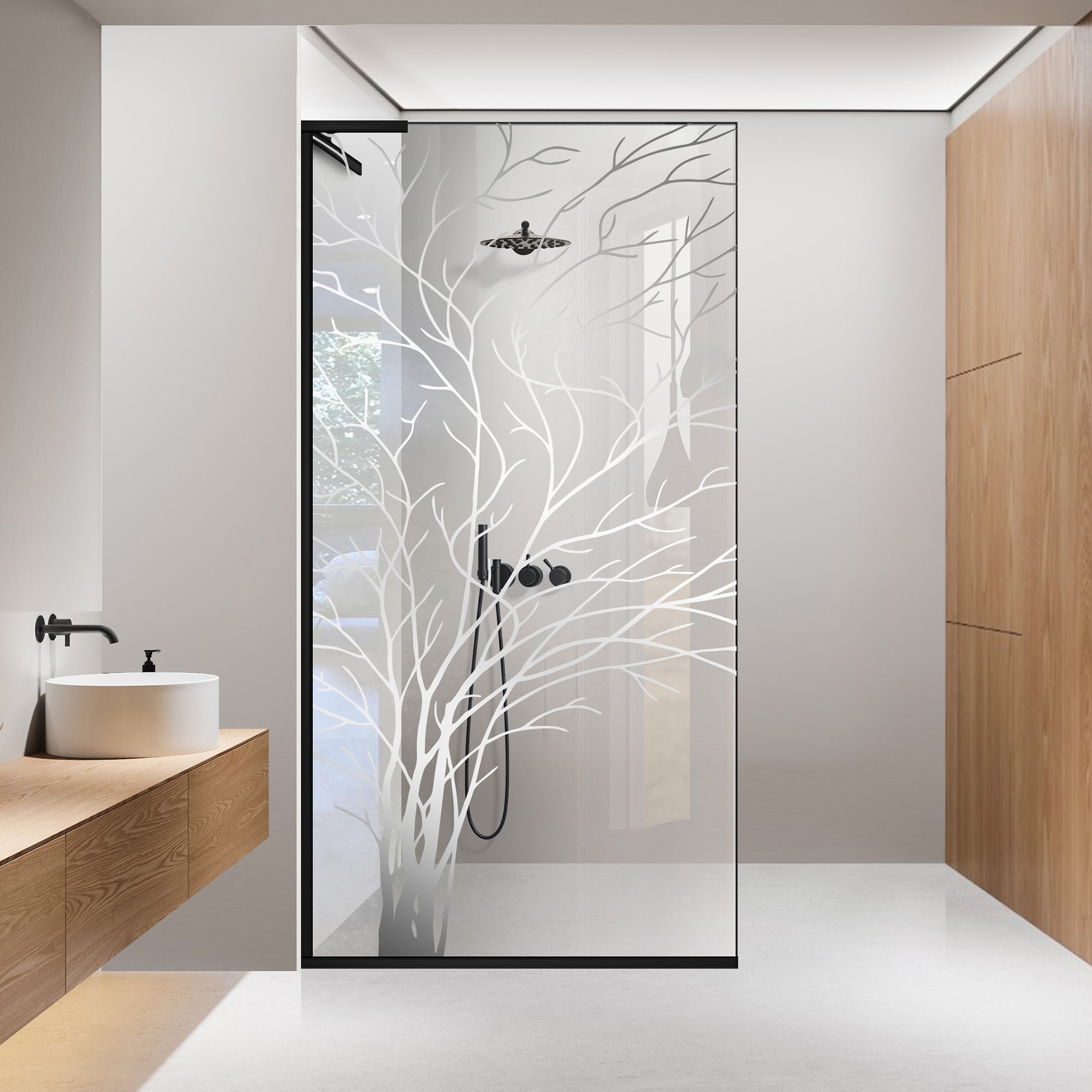 Zuhanyfal Walk-in, Zuhanyfal Rozsdamentes acél, #Átlátszó #Víztiszta