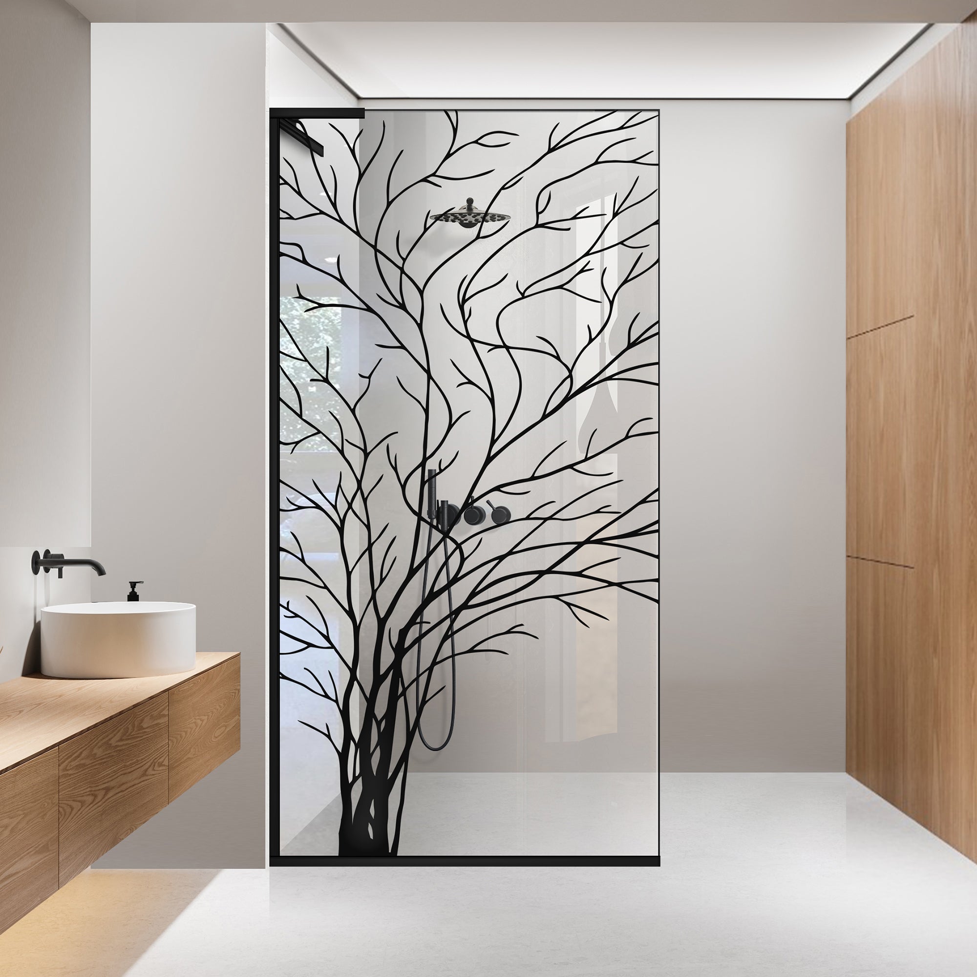 Zuhanyfal Walk-in, Zuhanyfal Rozsdamentes acél, #Átlátszó #Víztiszta