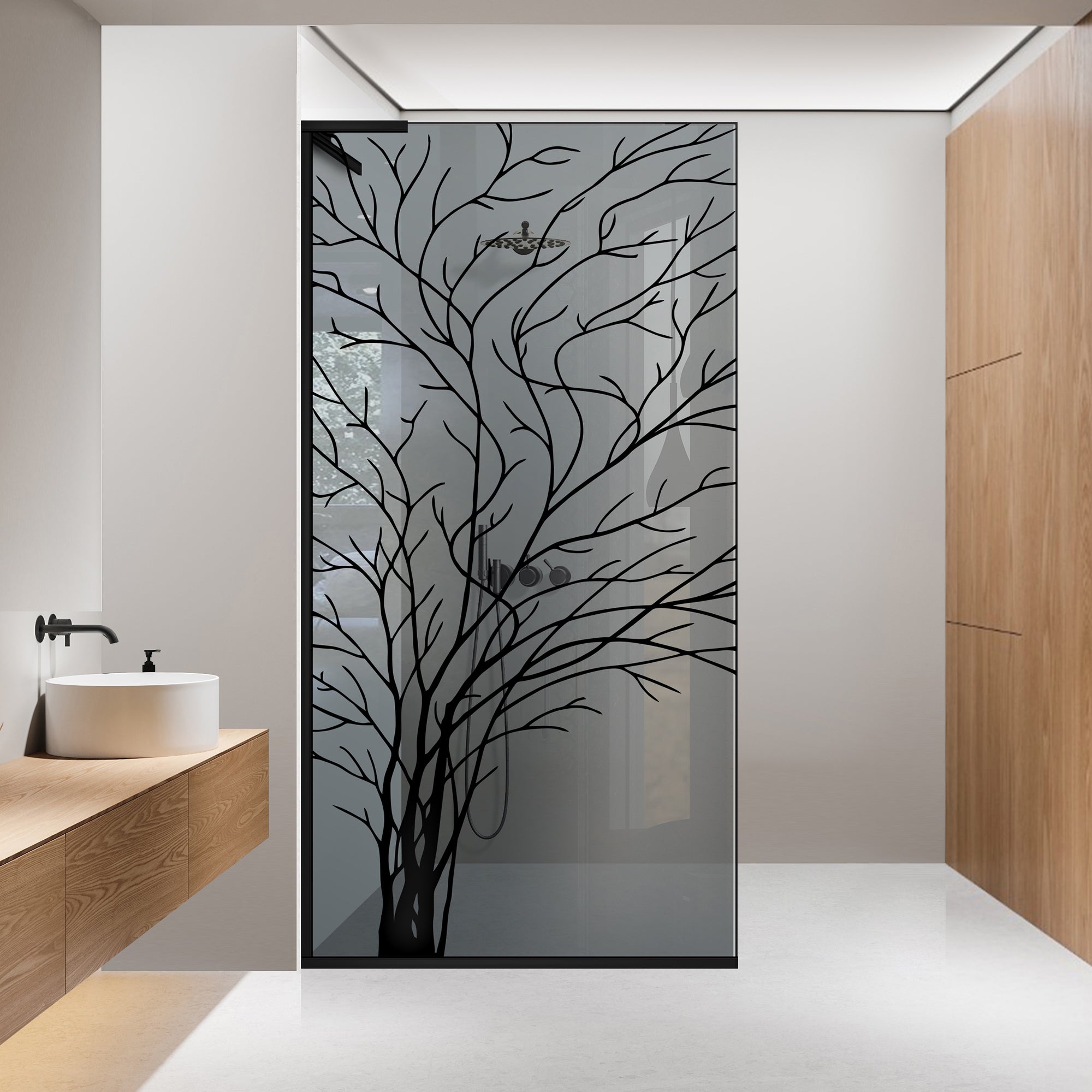 Zuhanyfal Walk-in, Zuhanyfal Rozsdamentes acél, #Szürke #Szürke