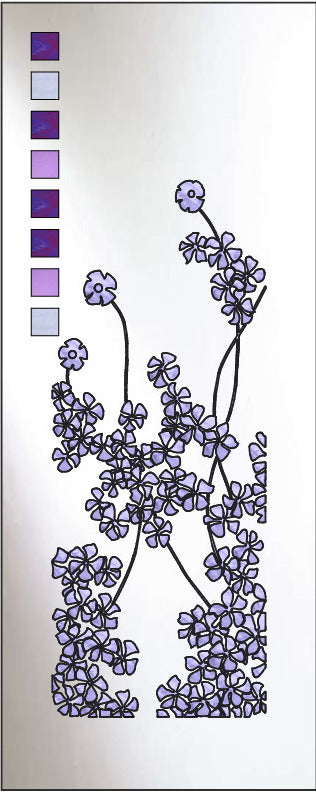 Művészi Vitrálok #FLOWER-2