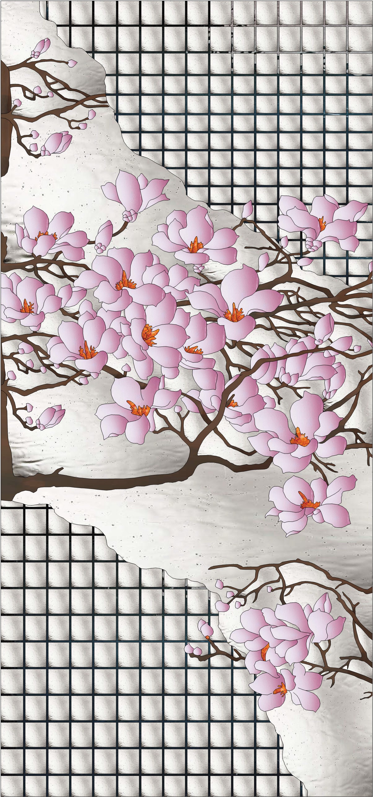 Művészi Vitrálok #FLYINGMAGNOLIA-6
