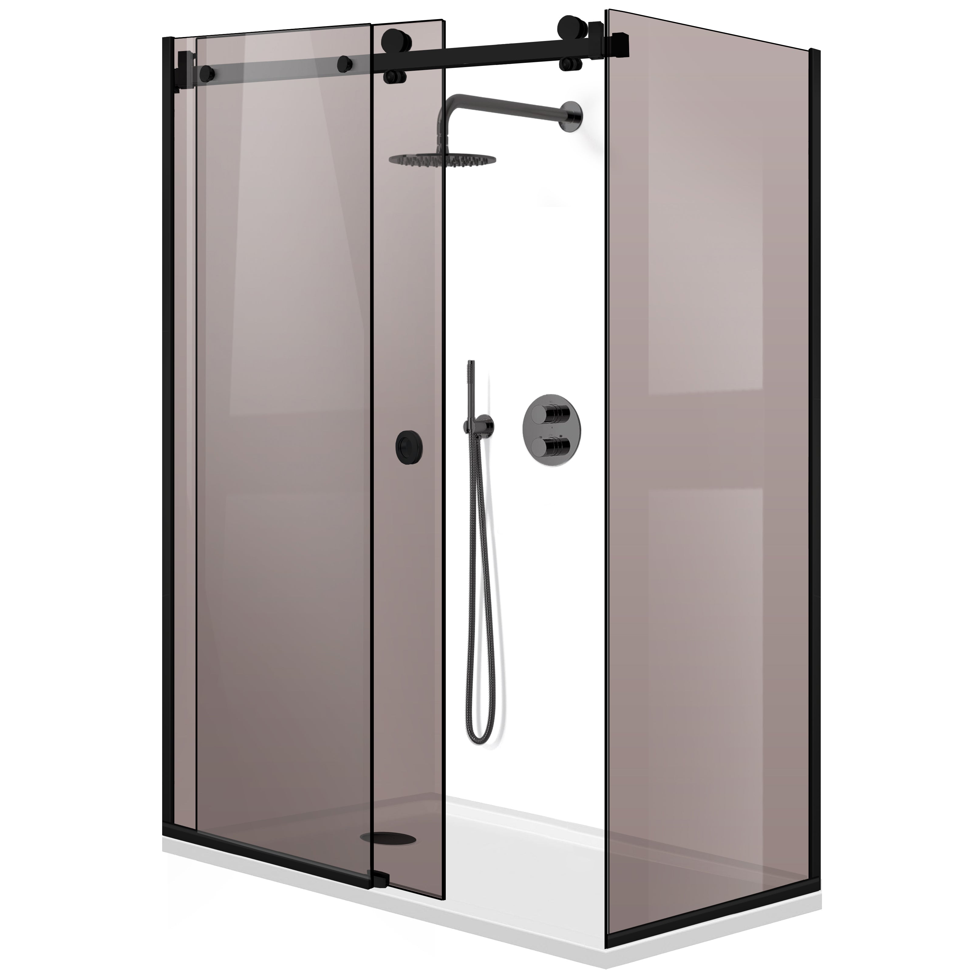 Cabina dus cu 3 elemente cu usa glisanta