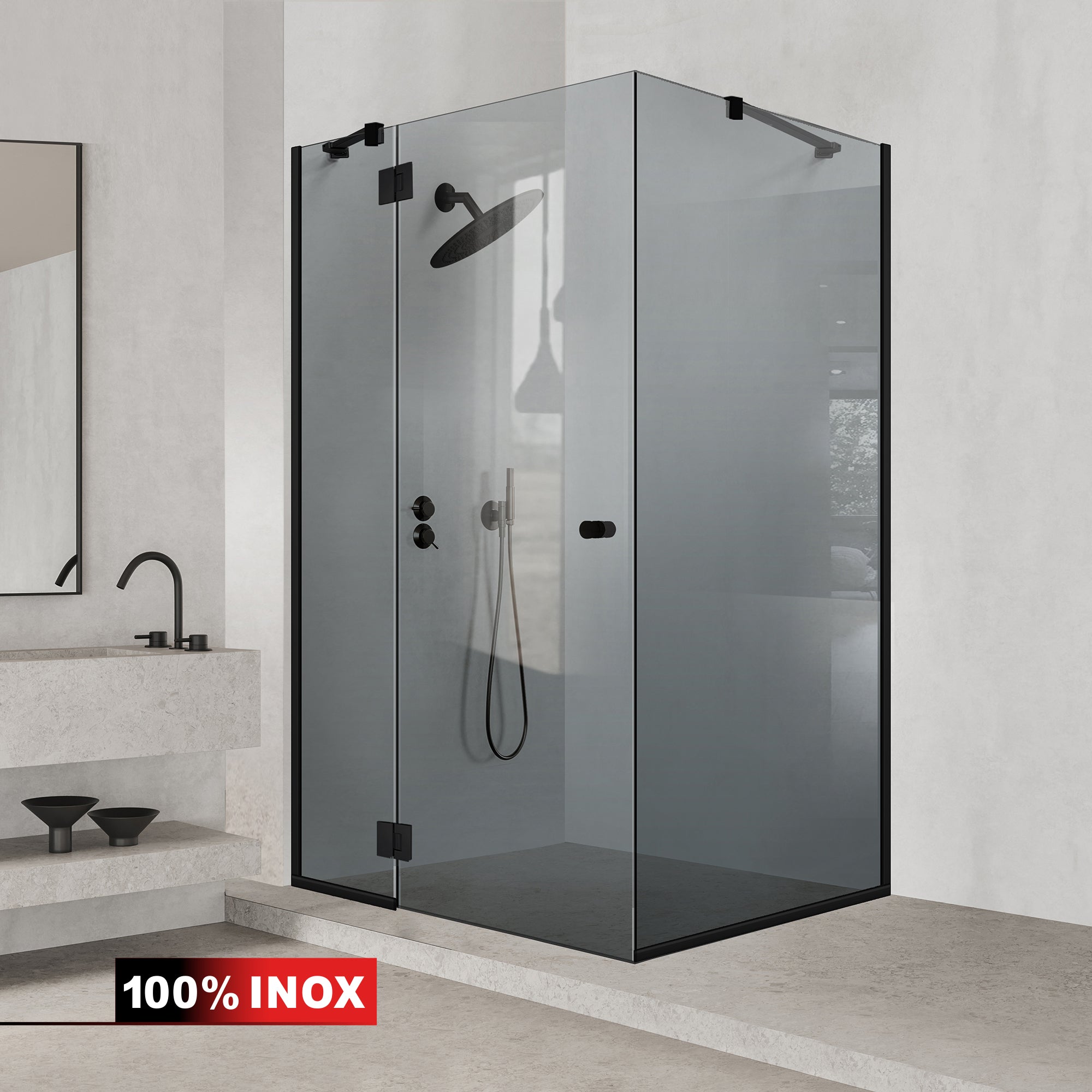 Szürke zuhanykabin