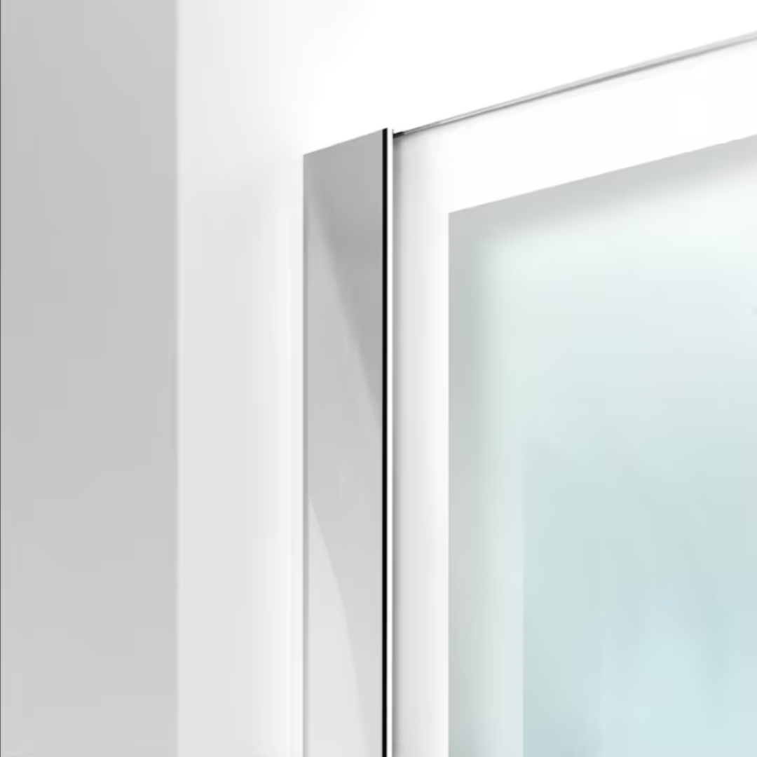 Zuhanyfal Walk-in, fekete zuhanyfal, #Átlátszó #Víztiszta