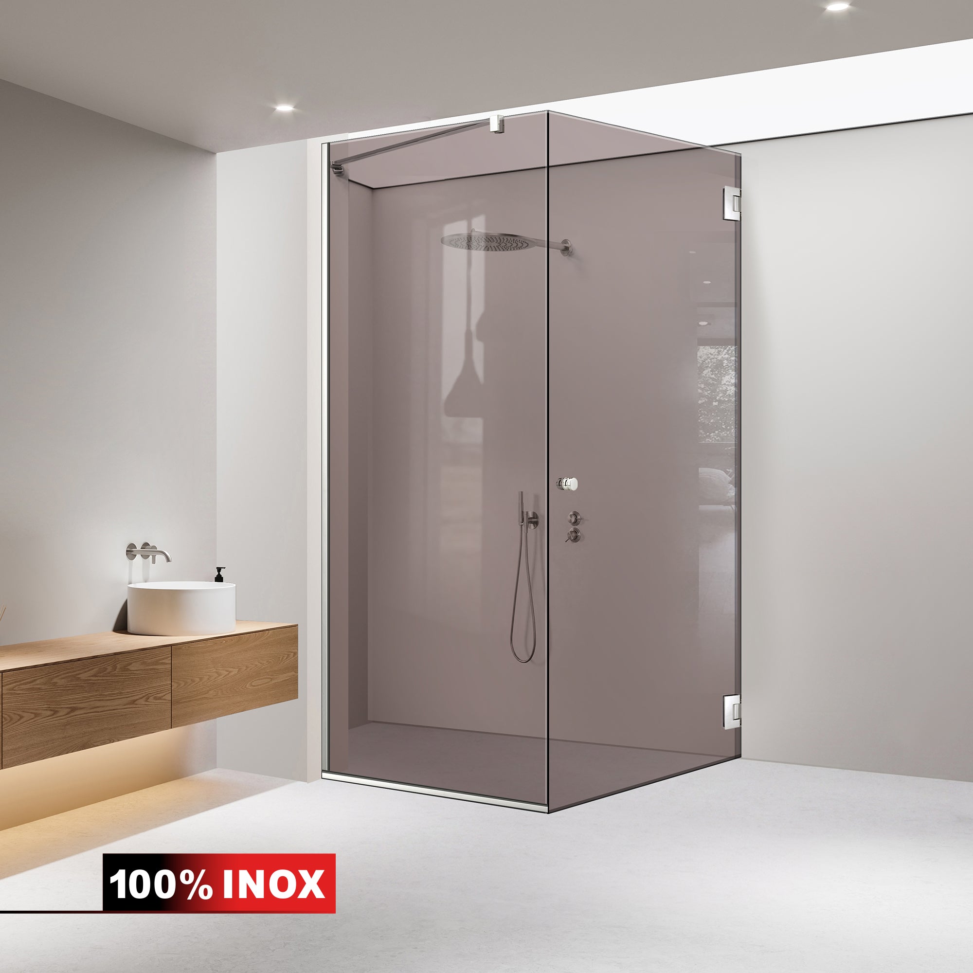 Cabina dus cu usa batanta #Bronz