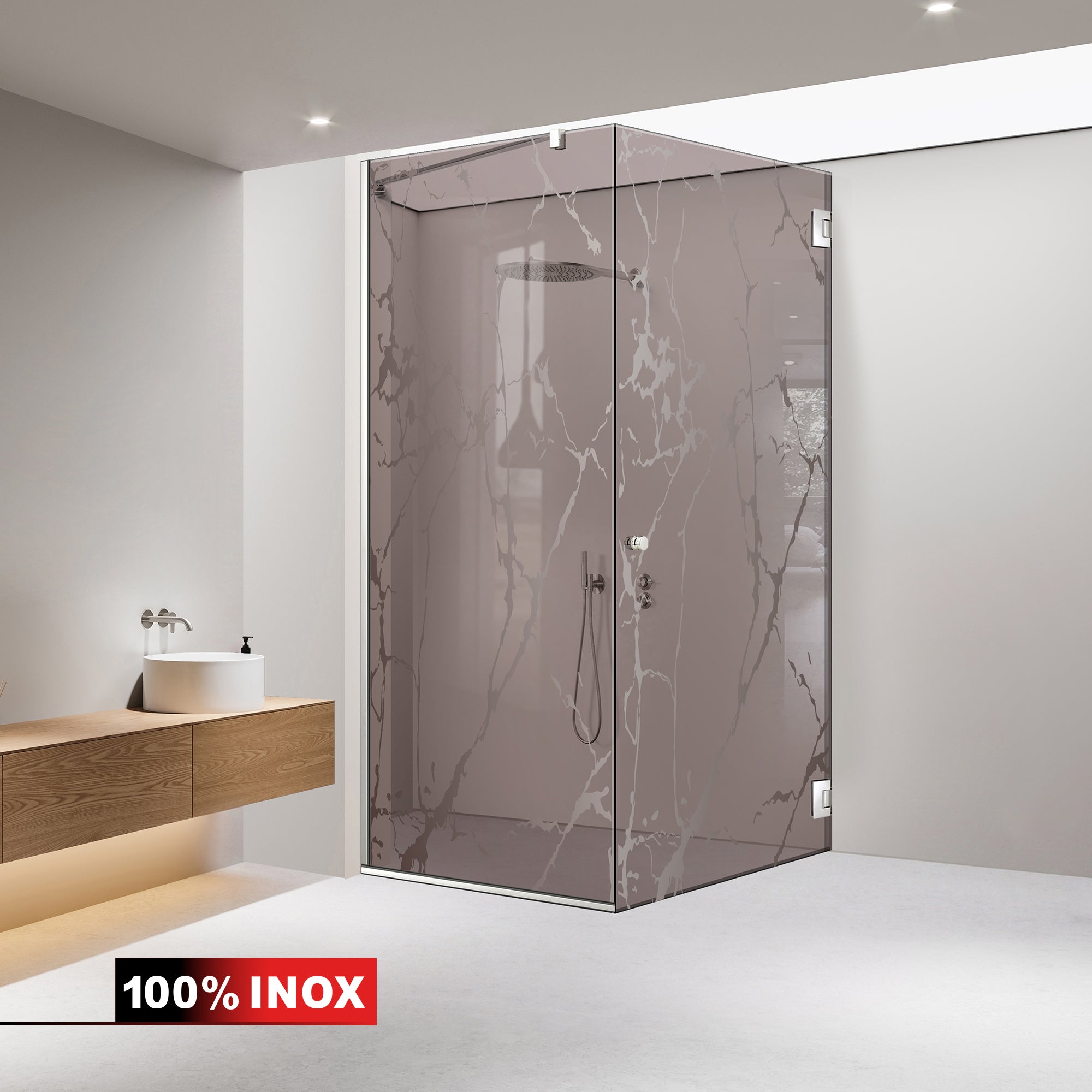 Cabina dus cu usa batanta #Bronz