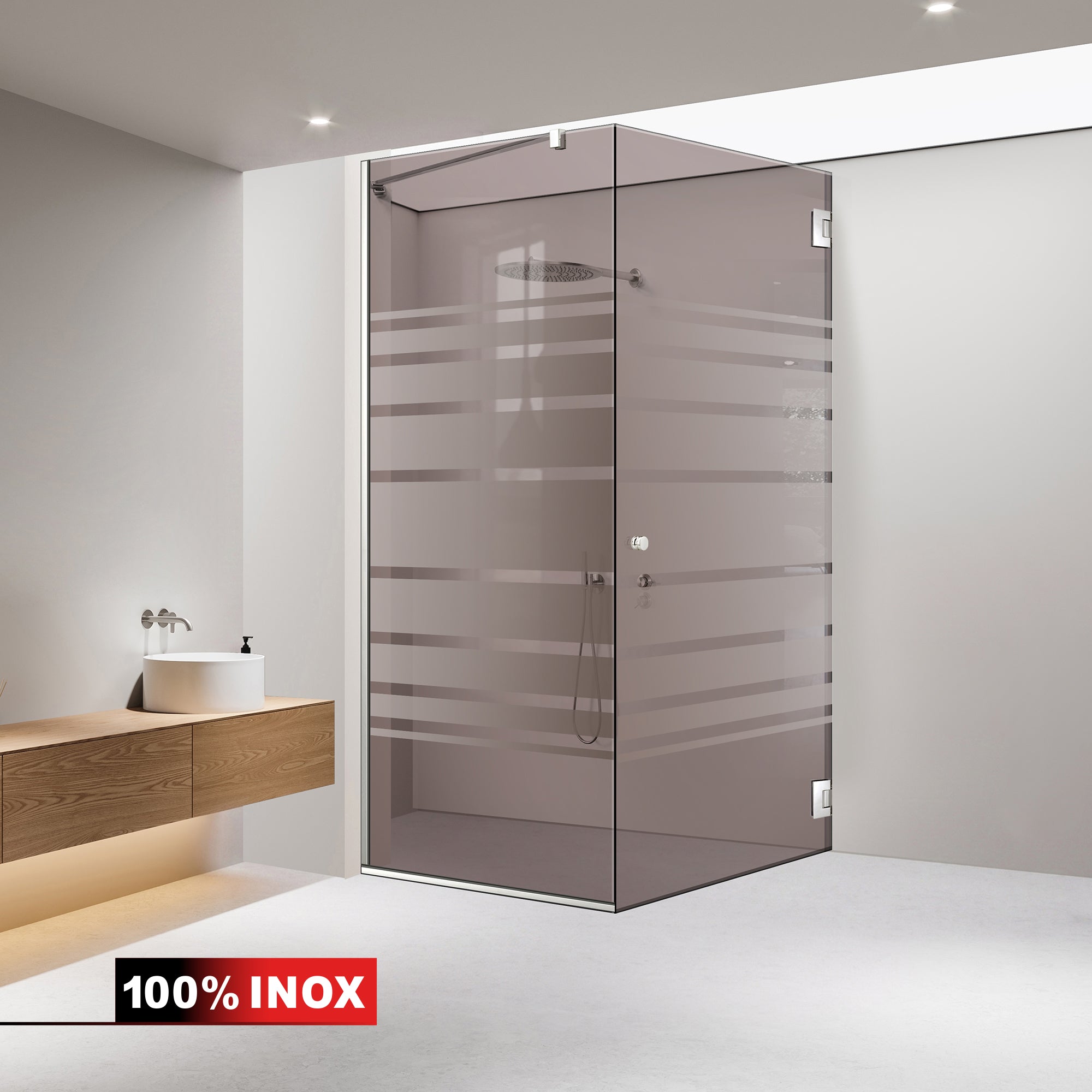 Cabina dus cu usa batanta #Bronz