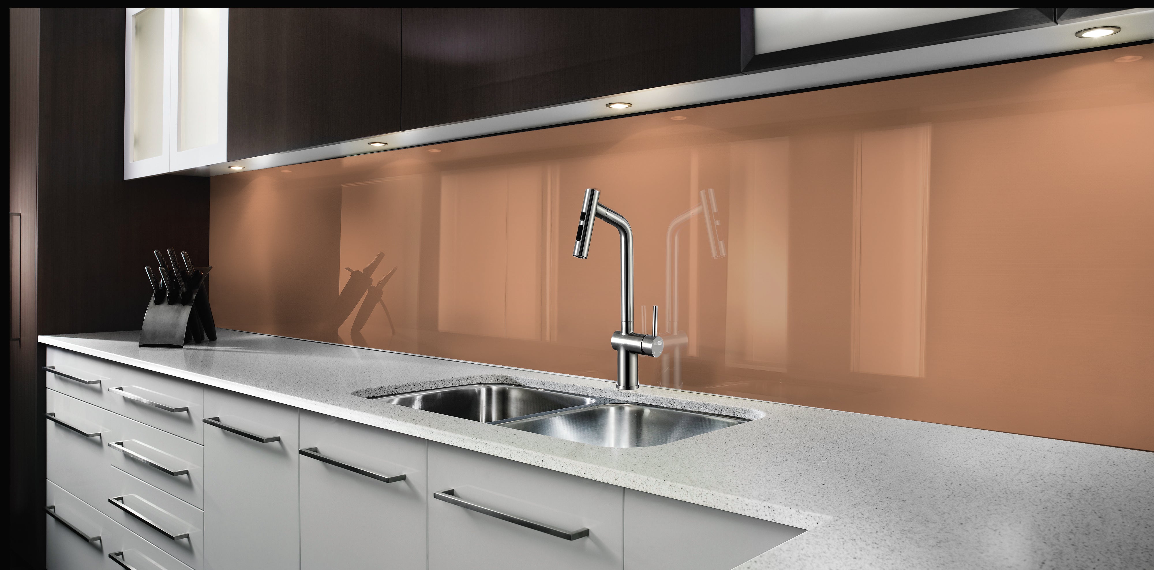 Festett üveg konyhai burkolatok #7515