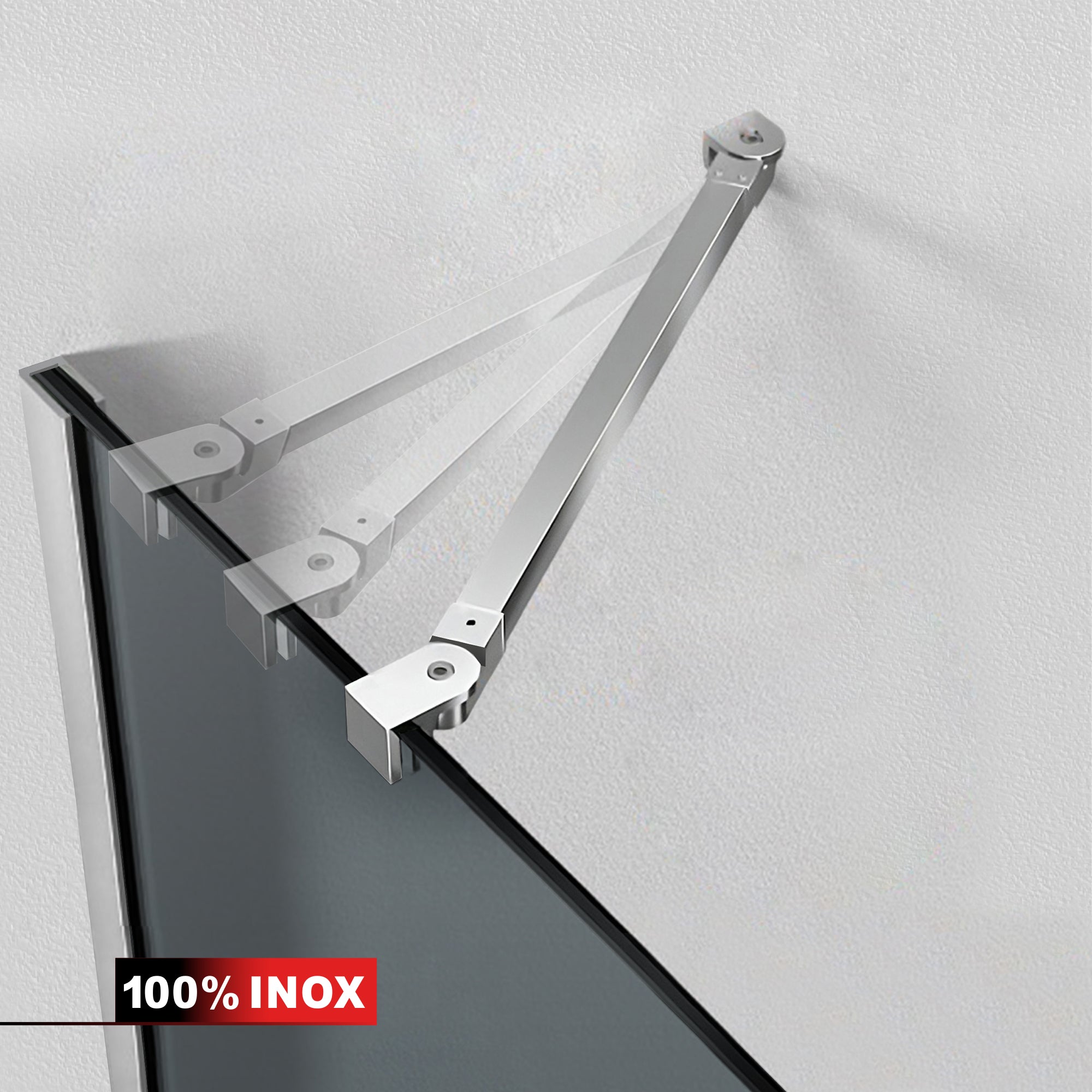 Cabina dus cu 3 elemente cu usa batanta
