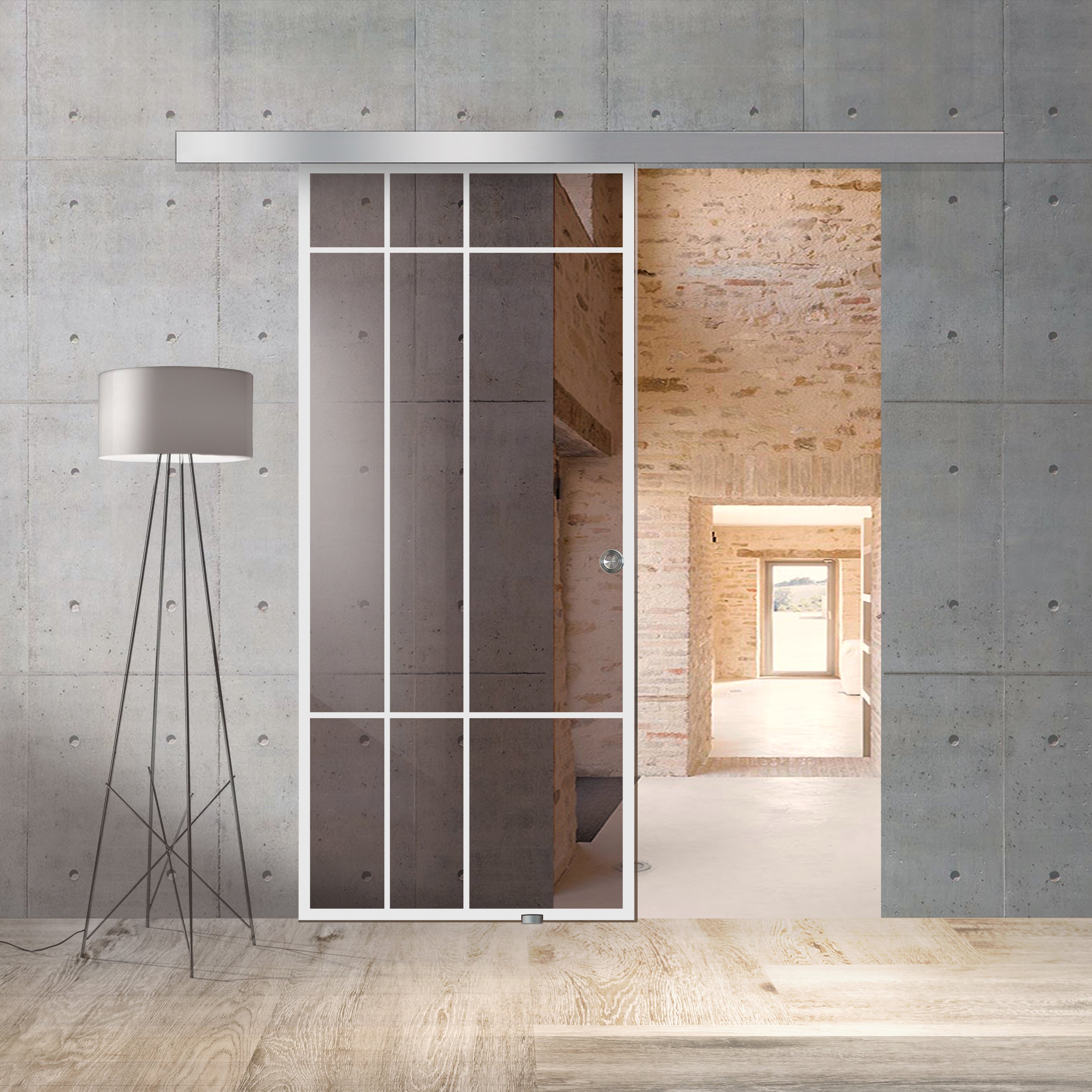 Toló üvegajtó, belső Üvegajtó #Bronz