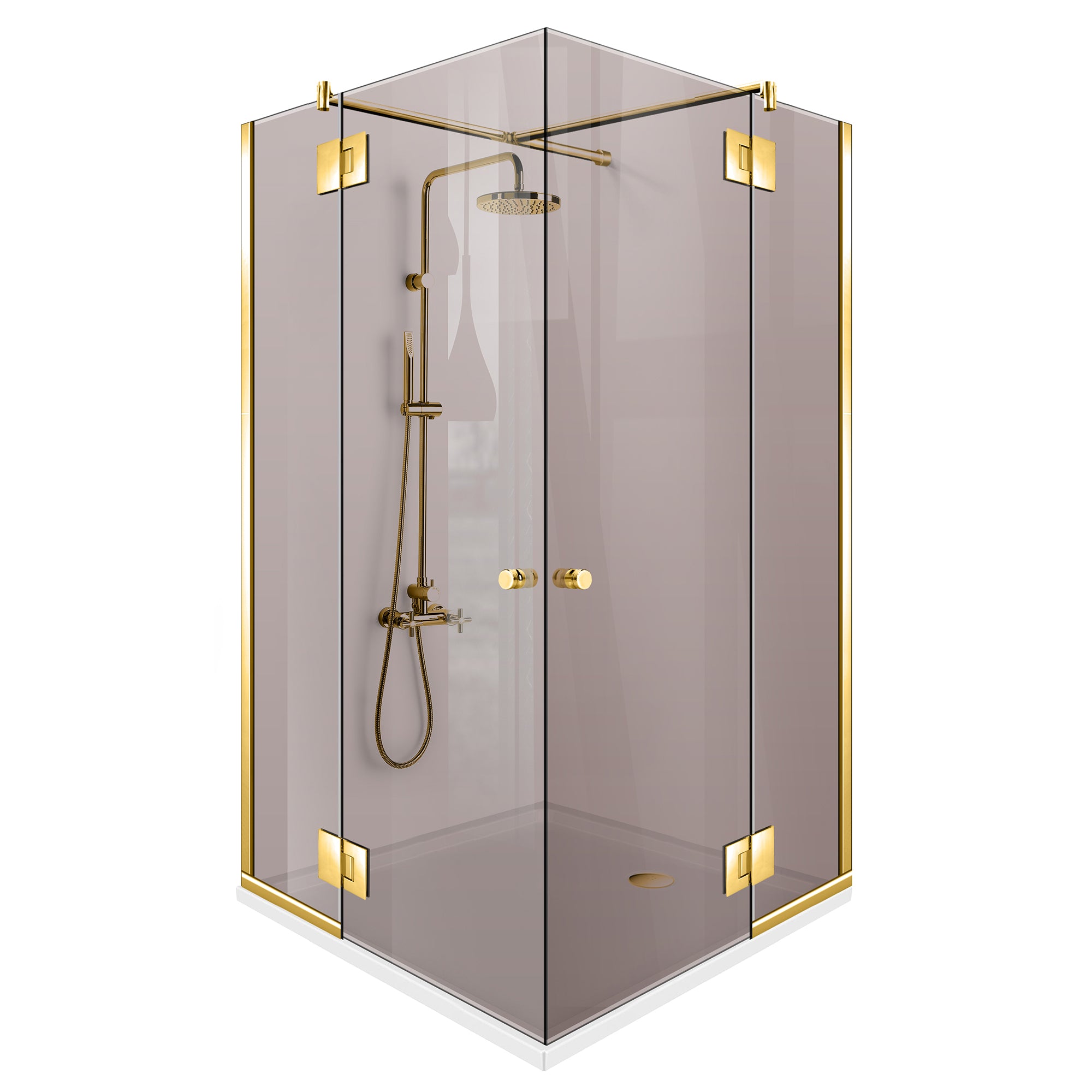 Bronz zuhanykabin