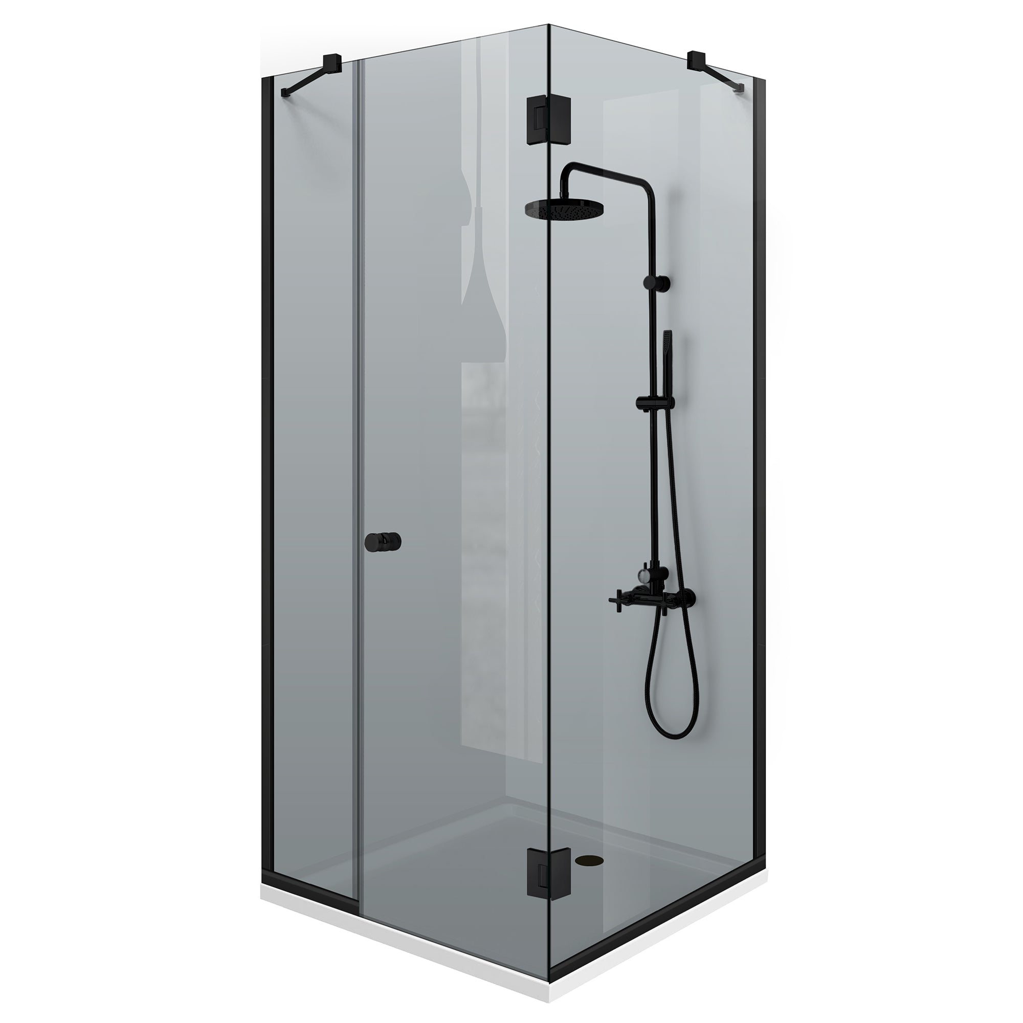Cabina dus cu 3 elemente cu usa batanta