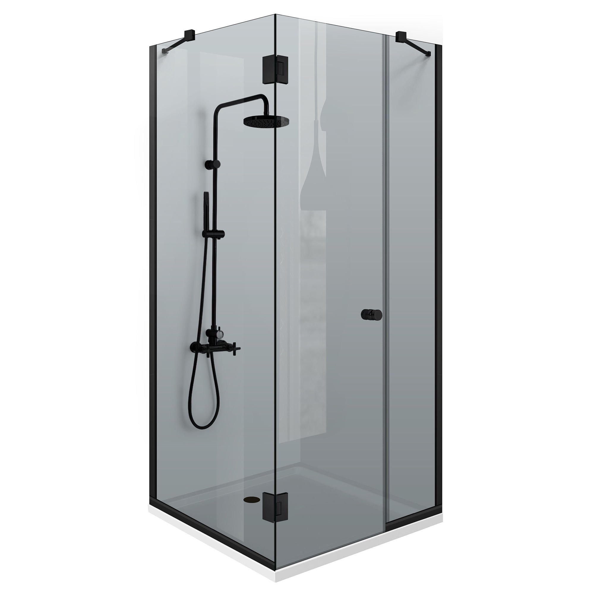 Cabina dus cu 3 elemente cu usa batanta