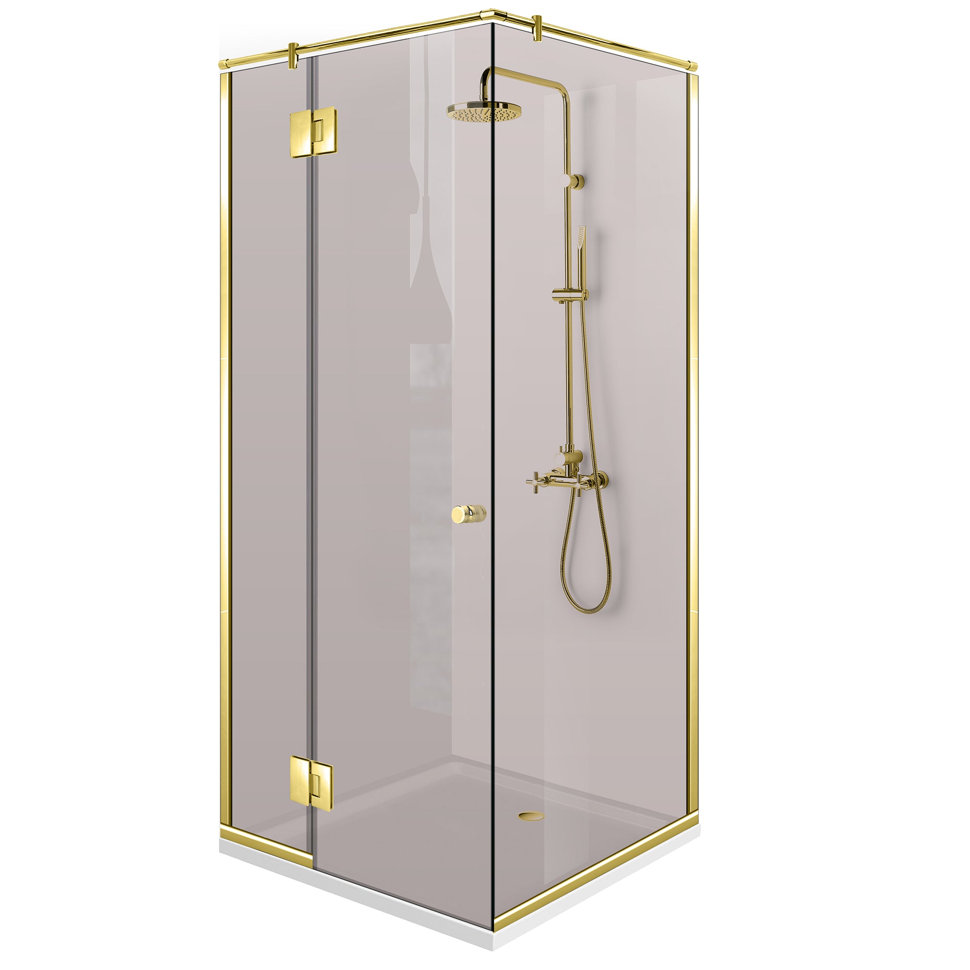 Bronz zuhanykabin