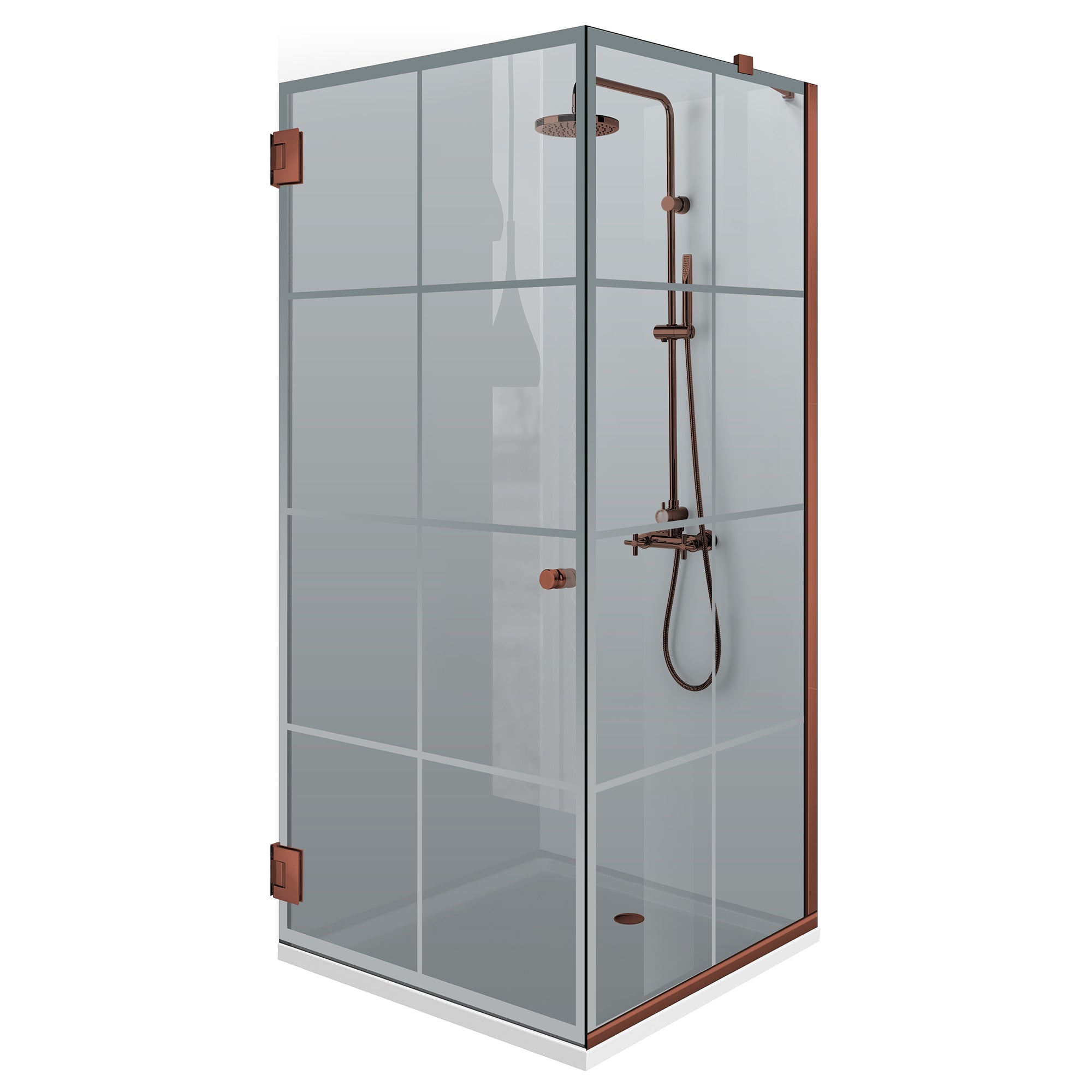 Cabina dus cu usa batanta #Gri