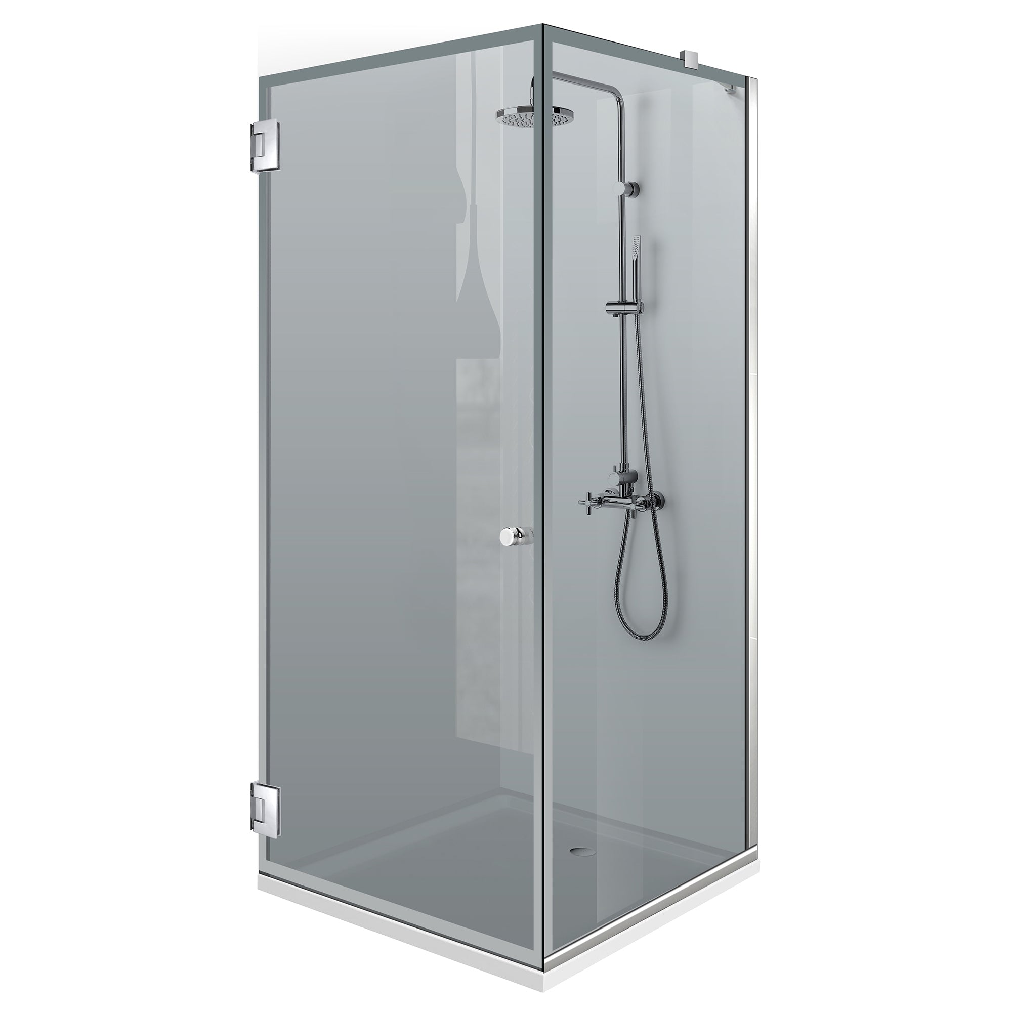 Cabina dus cu usa batanta #Gri